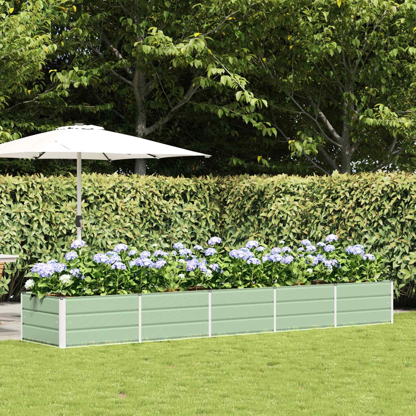 Plantenbak Groen 400 x 80 x 45 cm Staal is nu te koop bij PeponiXL, paradijselijk wonen!
