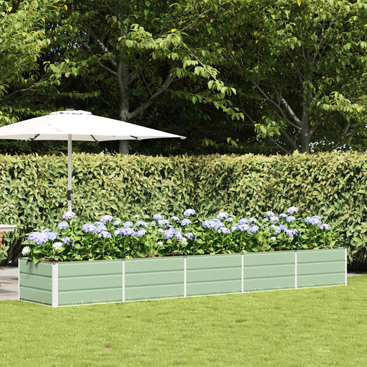 Plantenbak Groen 400 x 80 x 45 cm Staal is nu te koop bij PeponiXL, paradijselijk wonen!