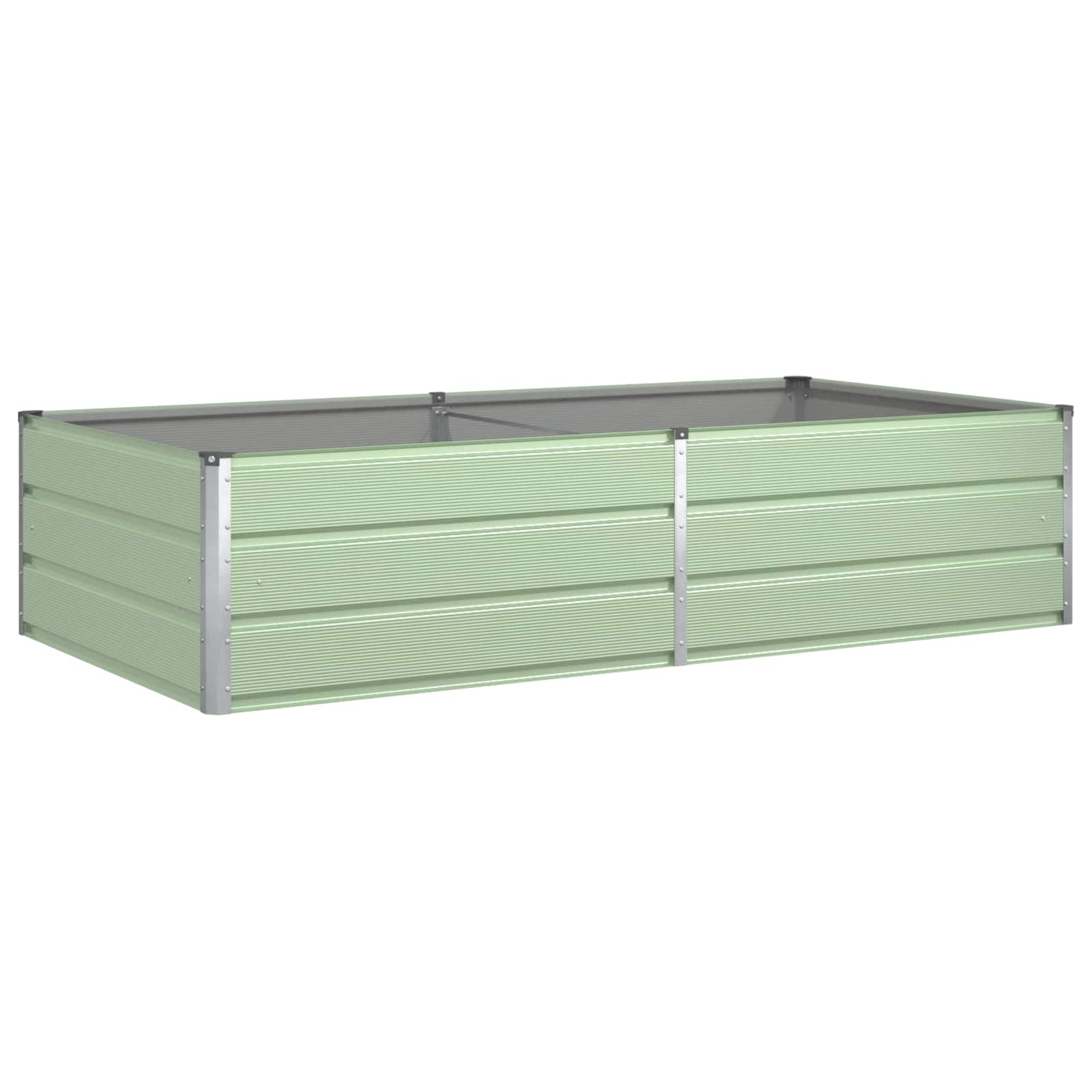 Plantenbak Pastelgroen 195 x 100 x 45 cm Gegalvaniseerd staal is nu te koop bij PeponiXL, paradijselijk wonen!