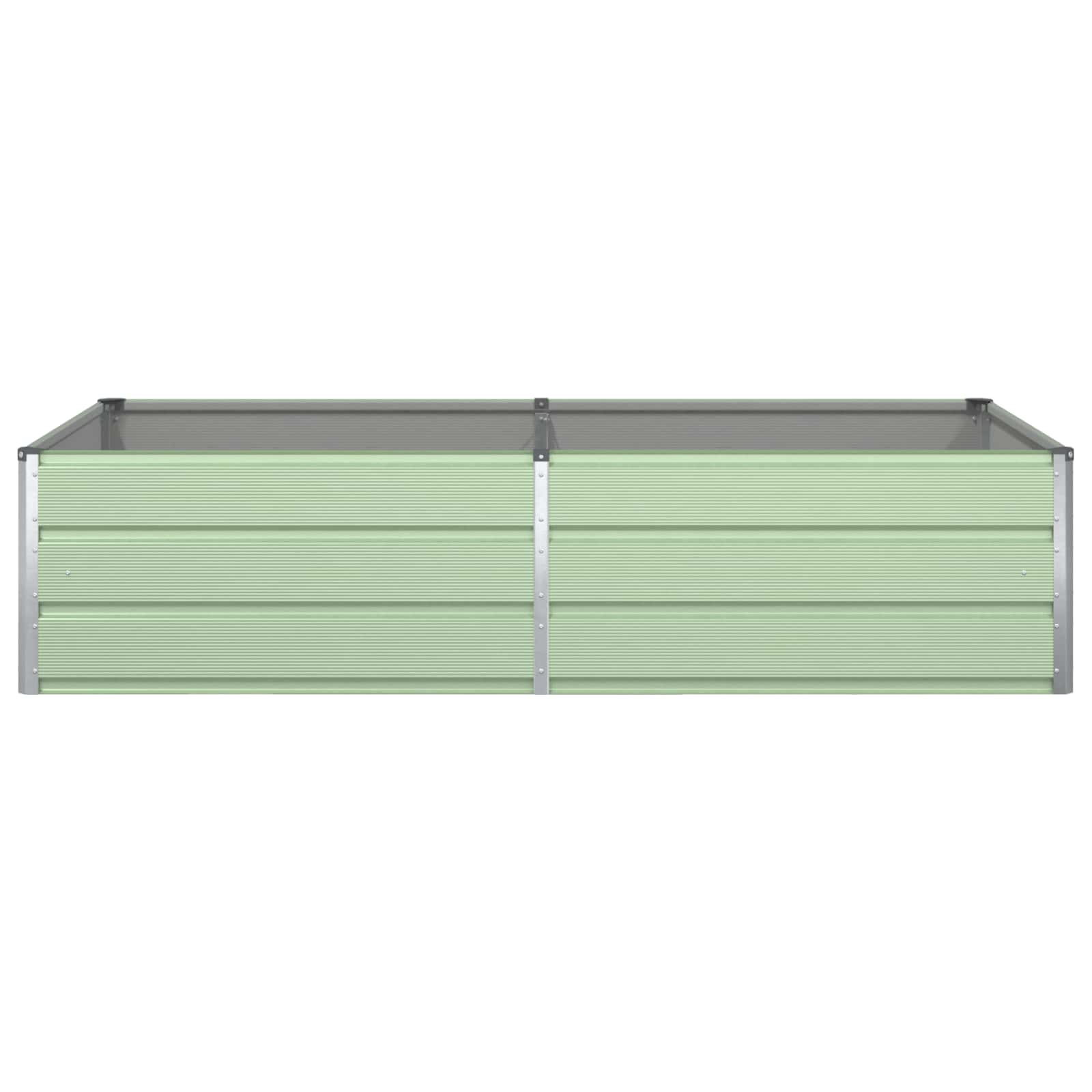 Plantenbak Pastelgroen 195 x 100 x 45 cm Gegalvaniseerd staal is nu te koop bij PeponiXL, paradijselijk wonen!