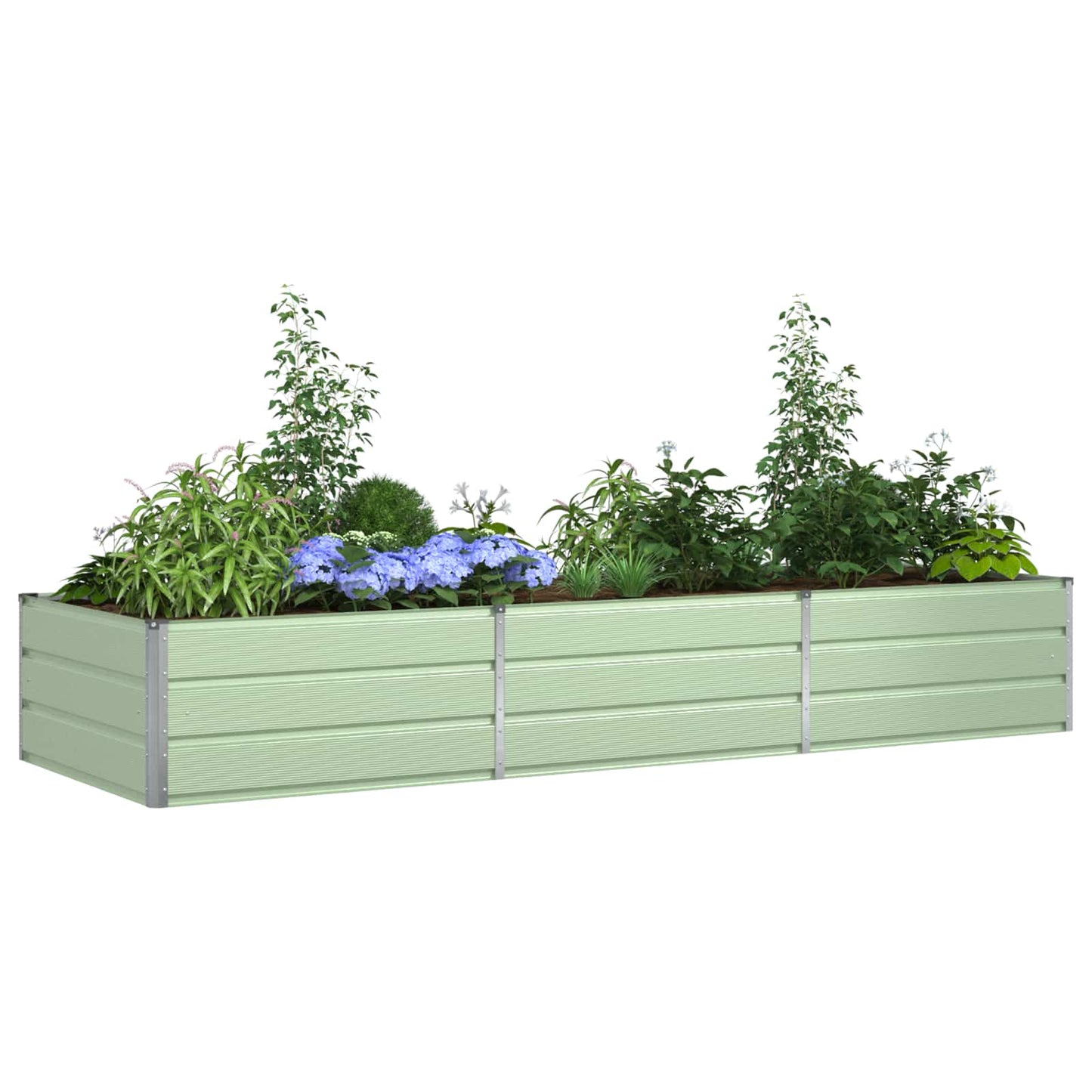Plantenbak Pastelgroen 290 x 100 x 45 cm Gegalvaniseerd staal is nu te koop bij PeponiXL, paradijselijk wonen!