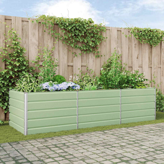 Plantenbak Pastelgroen 290 x 100 x 75 cm Gegalvaniseerd staal is nu te koop bij PeponiXL, paradijselijk wonen!