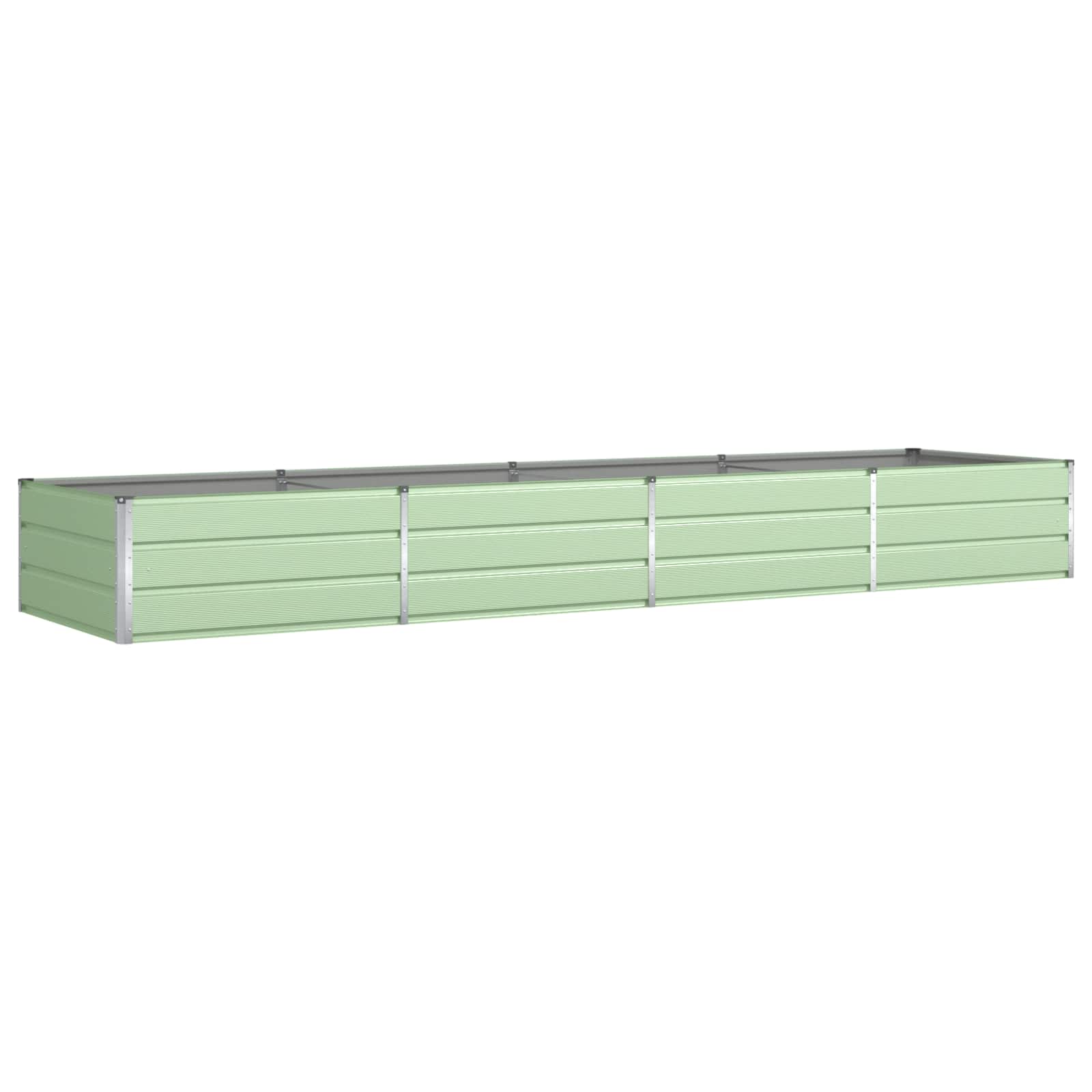 Plantenbak Pastelgroen 385 x 100 x 45 cm Gegalvaniseerd staal is nu te koop bij PeponiXL, paradijselijk wonen!
