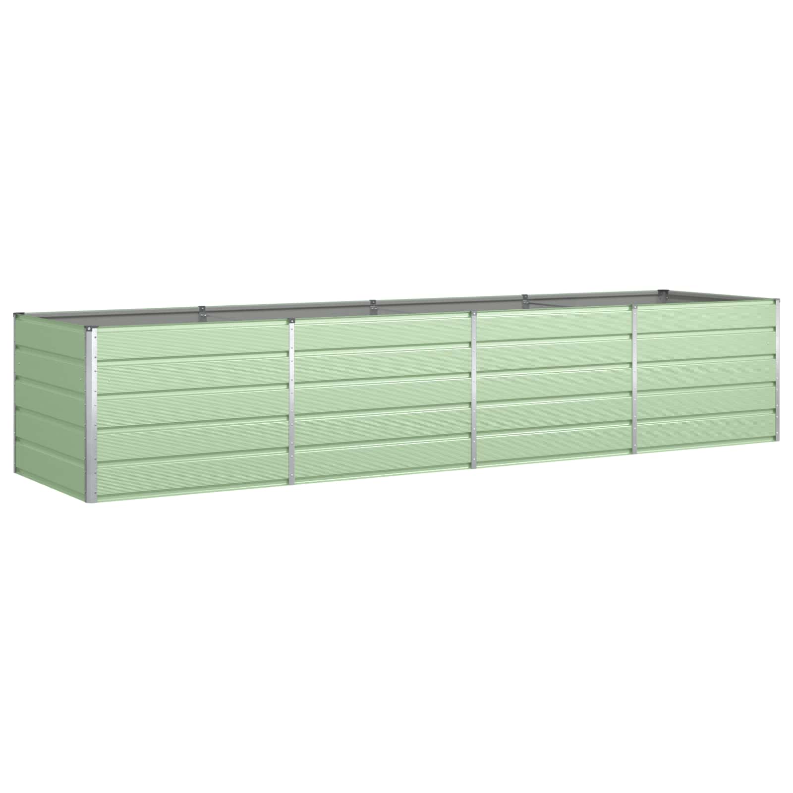 Plantenbak Pastelgroen 385 x 100 x 75 cm Gegalvaniseerd staal is nu te koop bij PeponiXL, paradijselijk wonen!