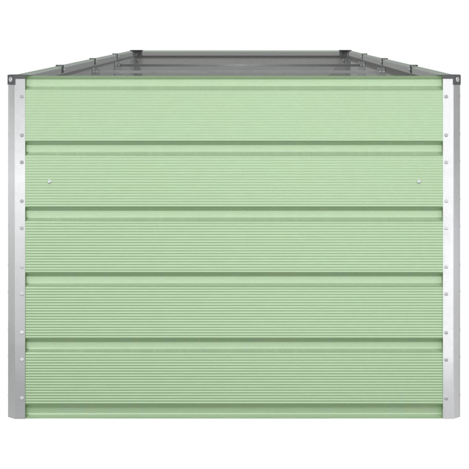 Plantenbak Pastelgroen 385 x 100 x 75 cm Gegalvaniseerd staal is nu te koop bij PeponiXL, paradijselijk wonen!