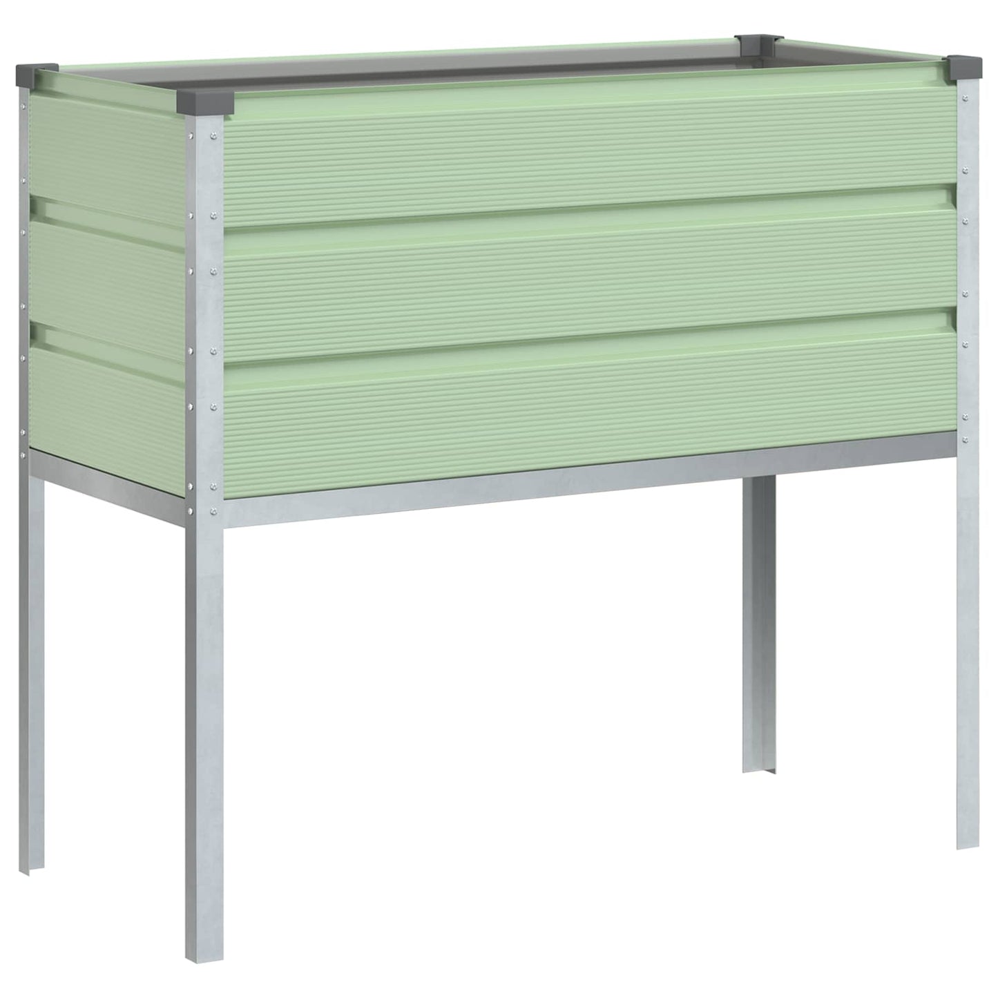 Plantenbak Pastelgroen 100 x 45 x 90 cm Gegalvaniseerd staal is nu te koop bij PeponiXL, paradijselijk wonen!