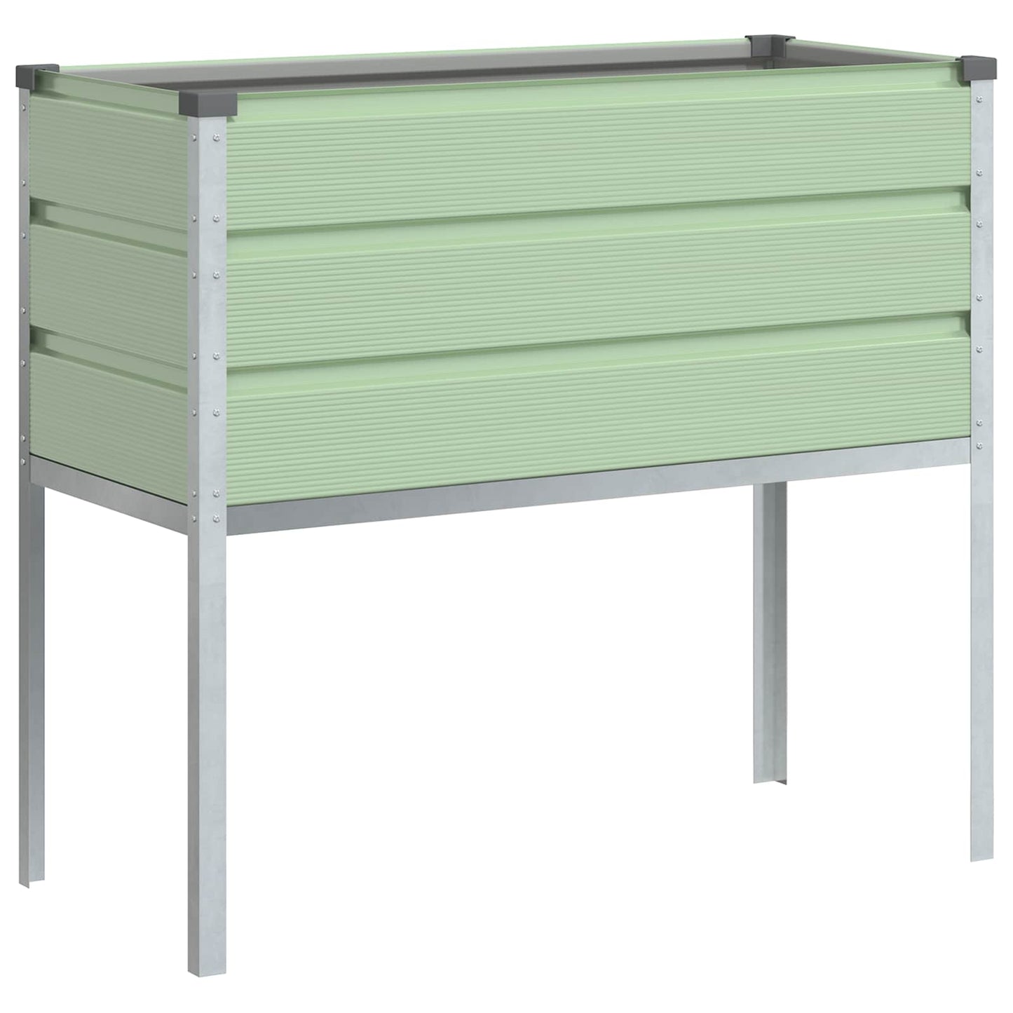Plantenbak Pastelgroen 100 x 45 x 90 cm Gegalvaniseerd staal is nu te koop bij PeponiXL, paradijselijk wonen!