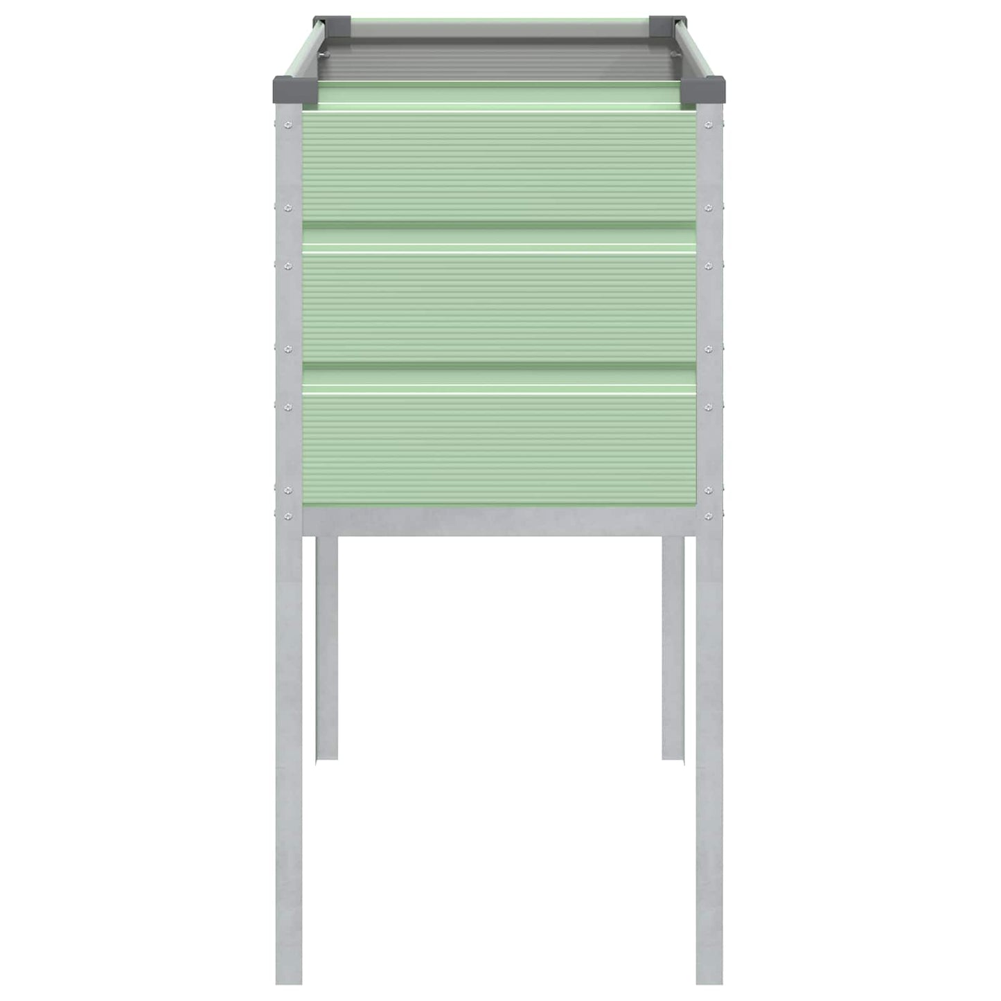 Plantenbak Pastelgroen 100 x 45 x 90 cm Gegalvaniseerd staal is nu te koop bij PeponiXL, paradijselijk wonen!