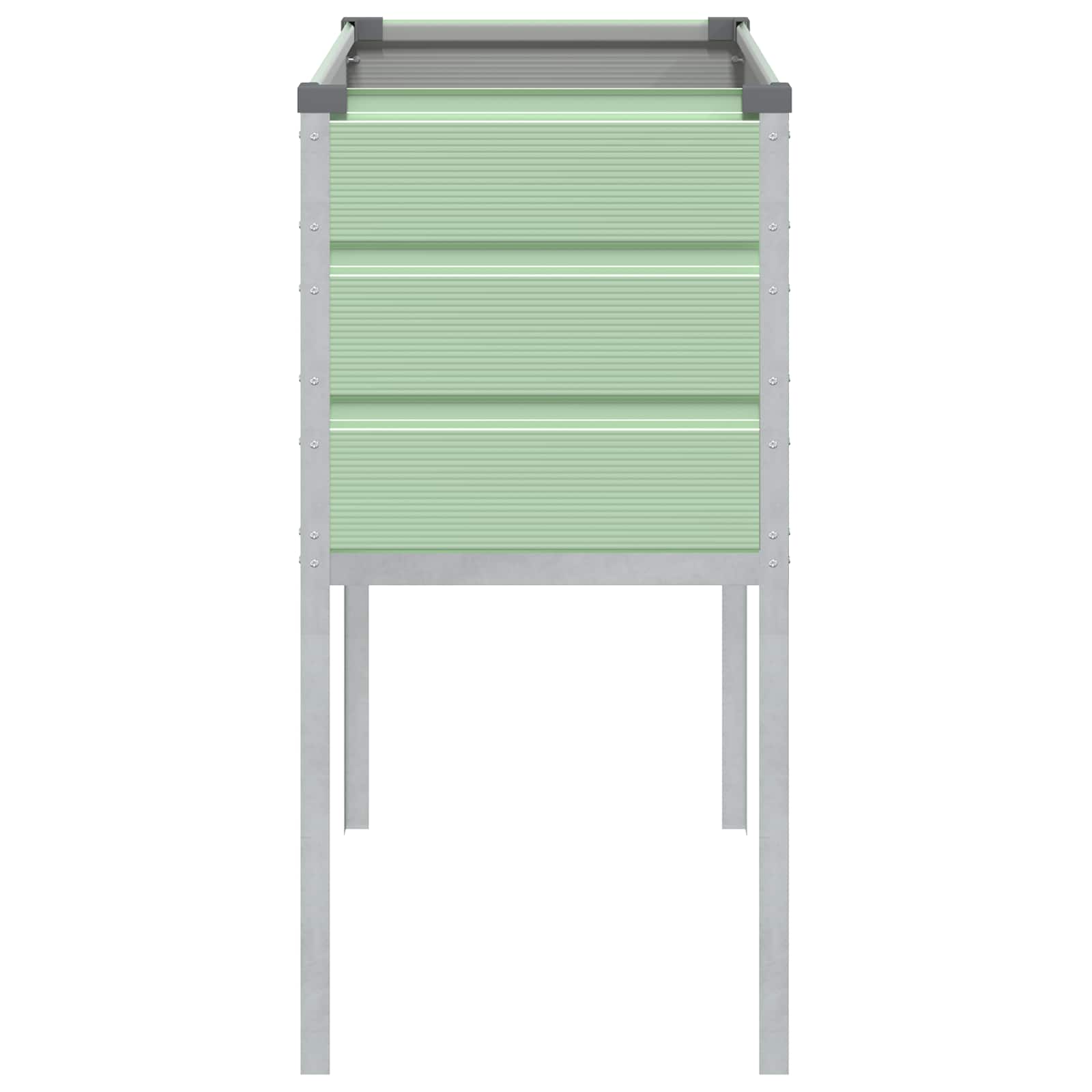Plantenbak Pastelgroen 100 x 45 x 90 cm Gegalvaniseerd staal is nu te koop bij PeponiXL, paradijselijk wonen!
