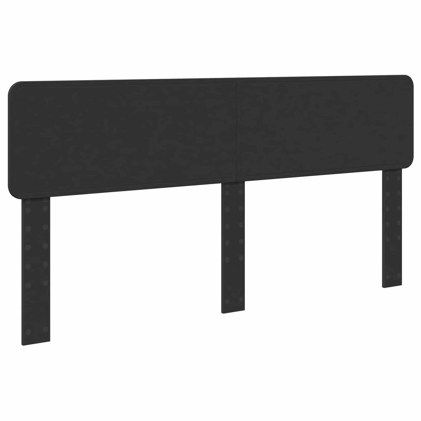 Bedframe met hoofdeinde Zwart 200 x 200 cm Massief grenenhout is nu te koop bij PeponiXL, paradijselijk wonen!