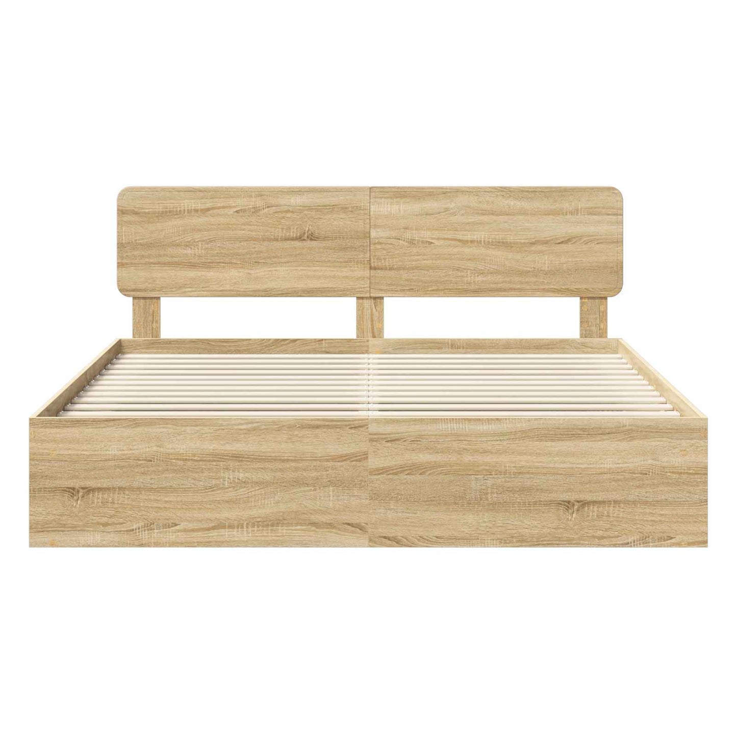 Bedframe met hoofdeinde Sonoma 180 x 200 cm Massief grenenhout is nu te koop bij PeponiXL, paradijselijk wonen!