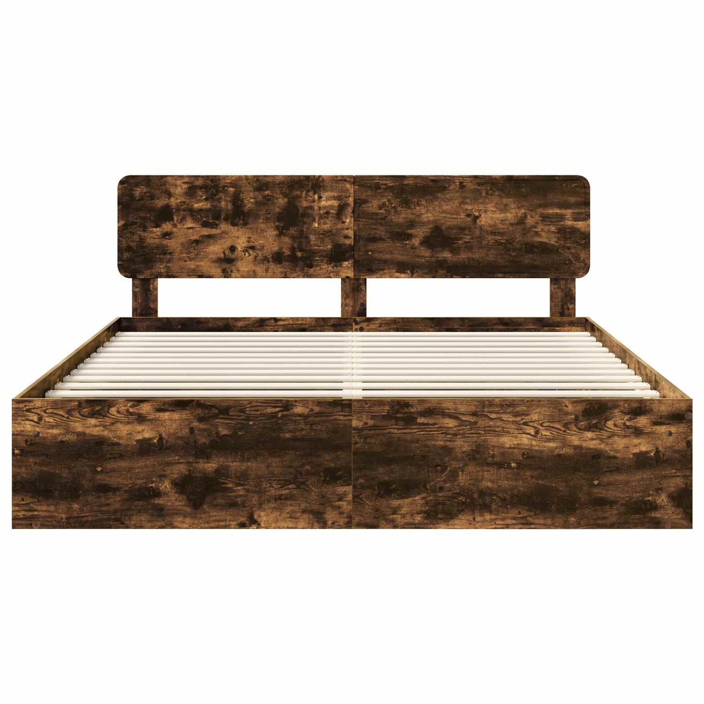 Bedframe Gerookt eiken 180 x 200 cm Massief grenenhout is nu te koop bij PeponiXL, paradijselijk wonen!