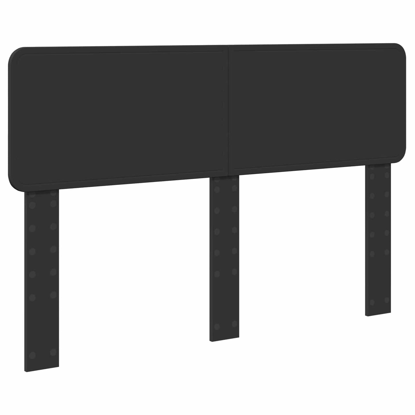 Bedframe met hoofdeinde Zwart 150 x 200 cm Massief grenenhout is nu te koop bij PeponiXL, paradijselijk wonen!