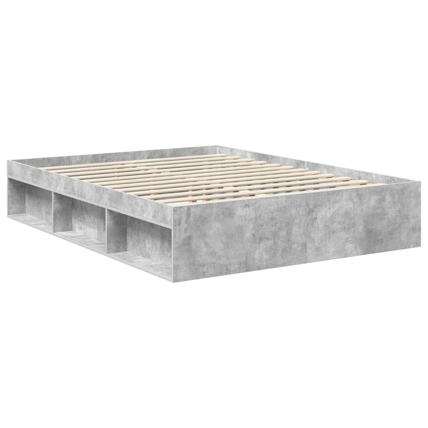 Bedframe Concerte Grijs 150 x 200 cm Massief grenenhout is nu te koop bij PeponiXL, paradijselijk wonen!