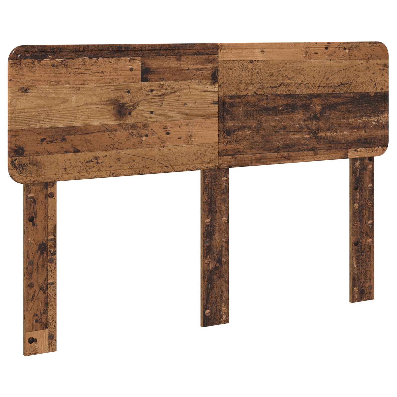 Bedframe met hoofdeinde Oudhout 140 x 190 cm Massief grenenhout is nu te koop bij PeponiXL, paradijselijk wonen!