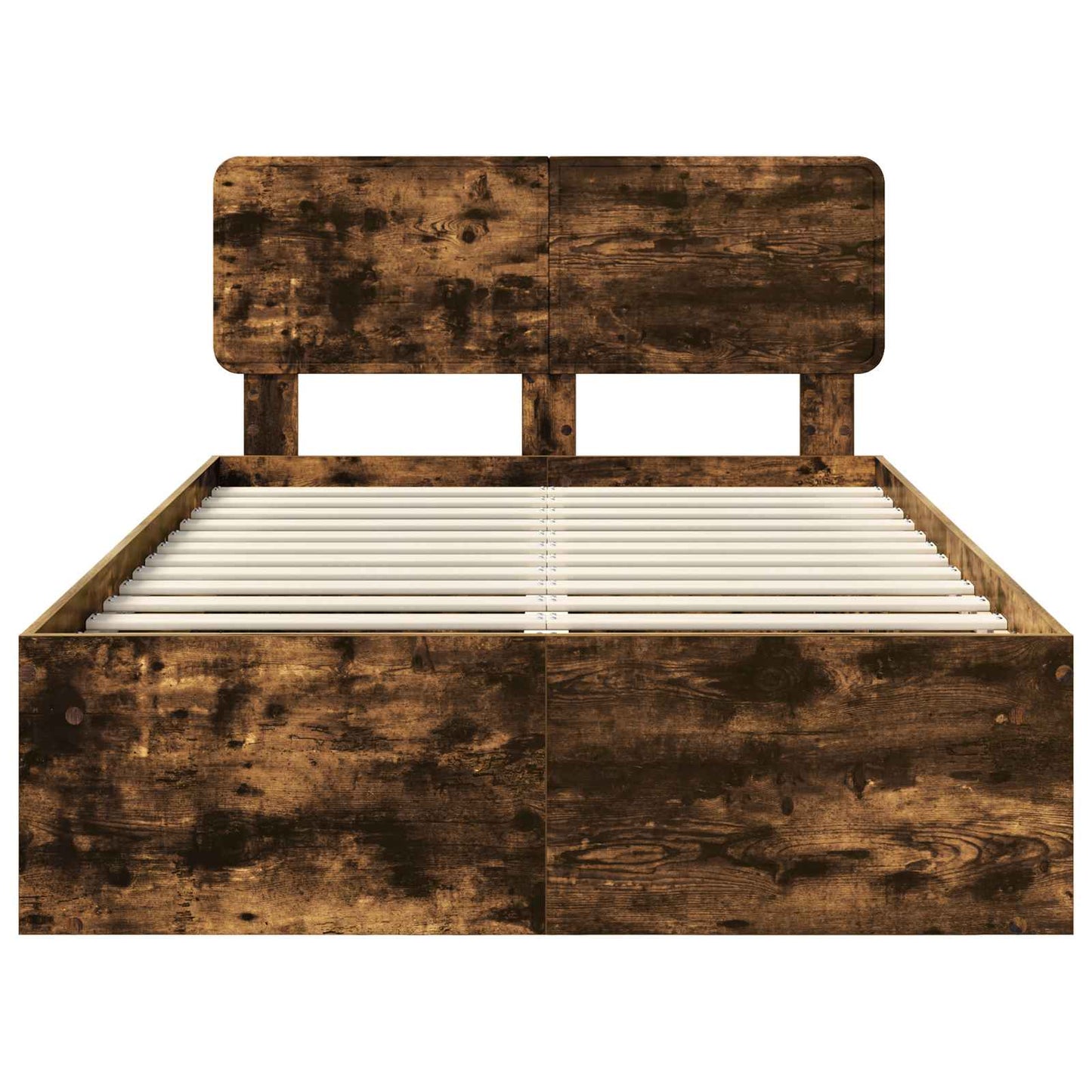 Bedframe Gerookt eiken 120 x 200 cm Massief grenenhout is nu te koop bij PeponiXL, paradijselijk wonen!