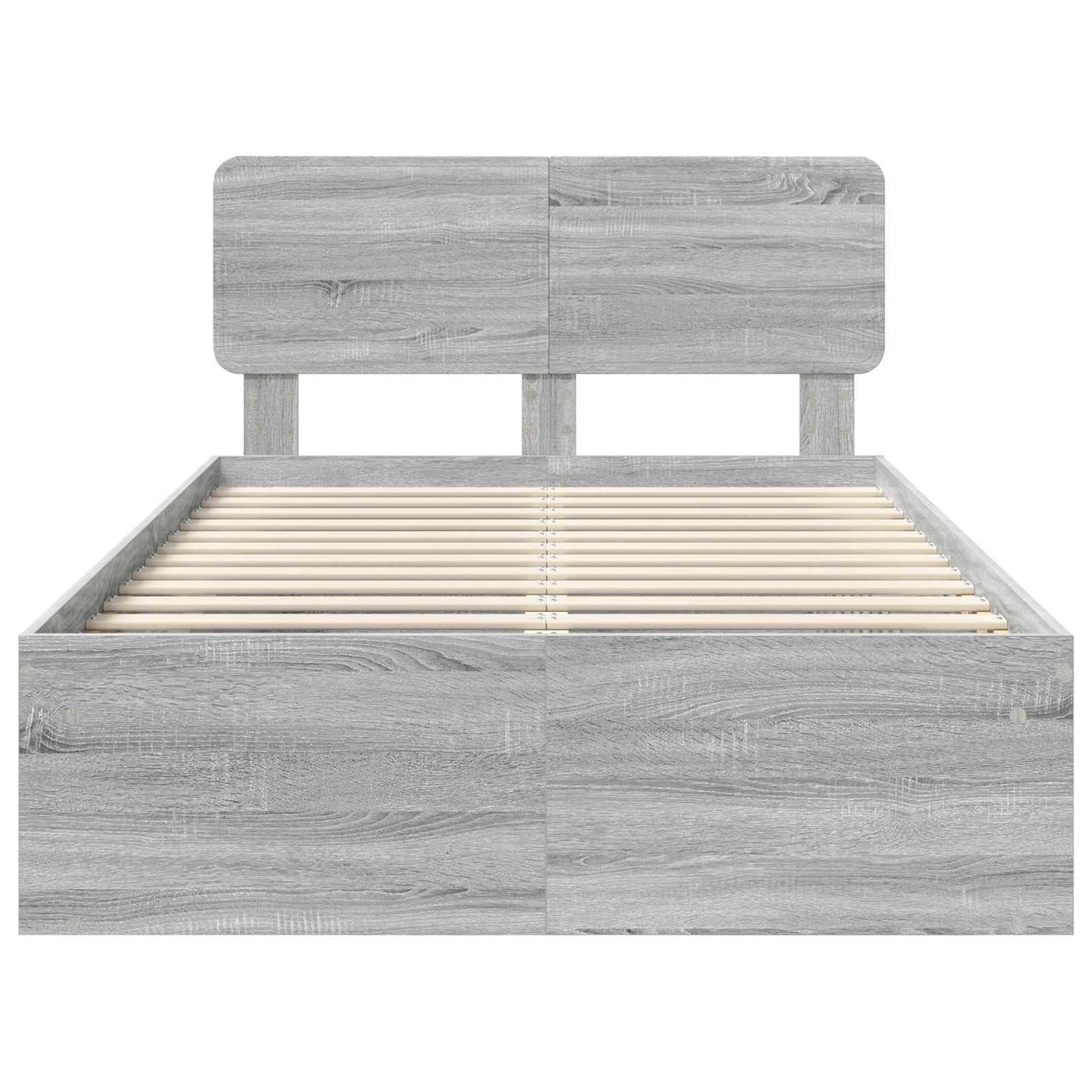 Bedframe Grijs Sonoma 120 x 200 cm Massief grenenhout is nu te koop bij PeponiXL, paradijselijk wonen!