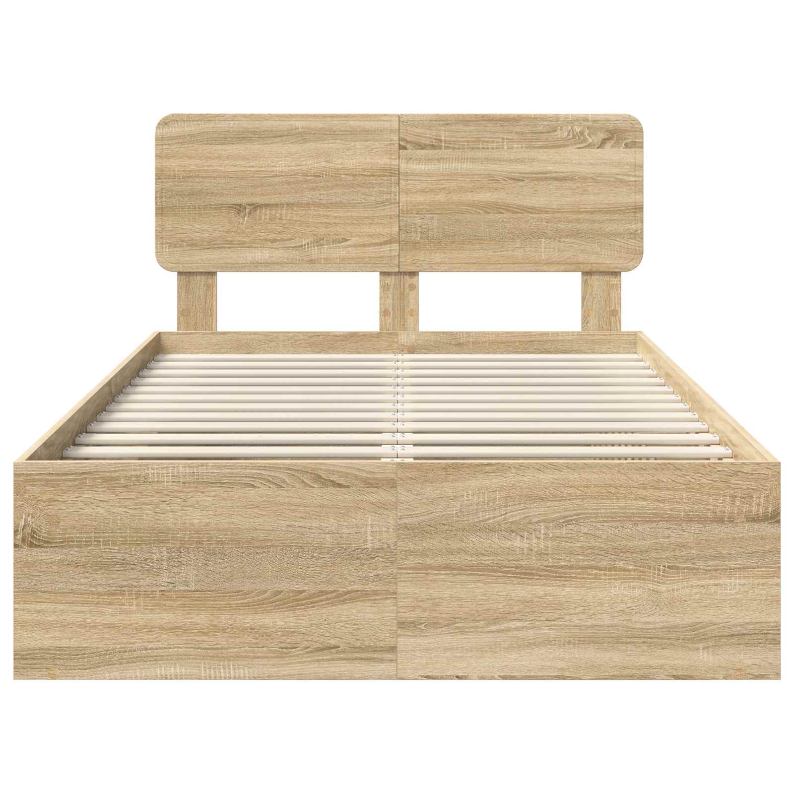 Bedframe met hoofdeinde Sonoma 120 x 190 cm Massief grenenhout is nu te koop bij PeponiXL, paradijselijk wonen!