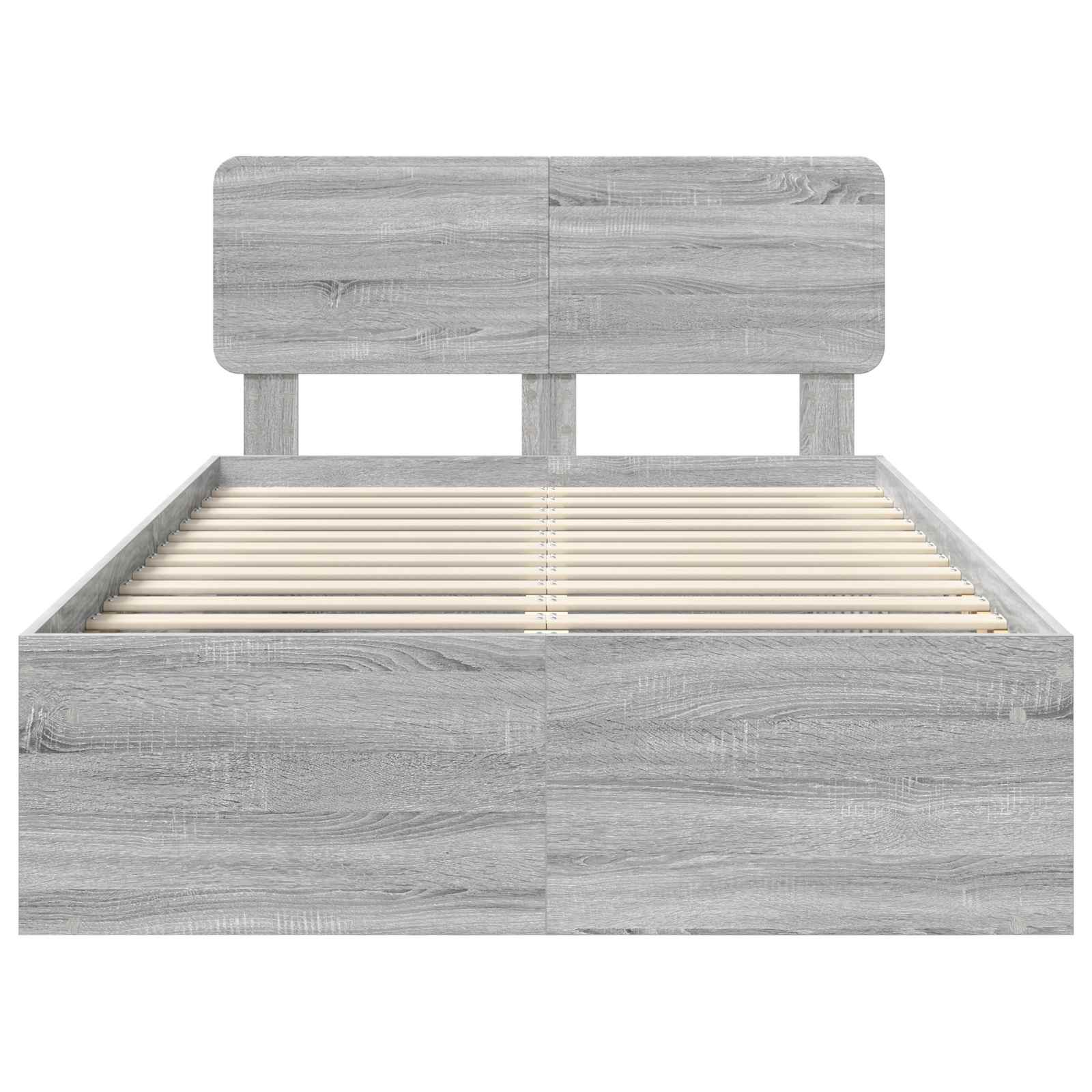 Bedframe Grijs Sonoma 120 x 190 cm Massief grenenhout is nu te koop bij PeponiXL, paradijselijk wonen!