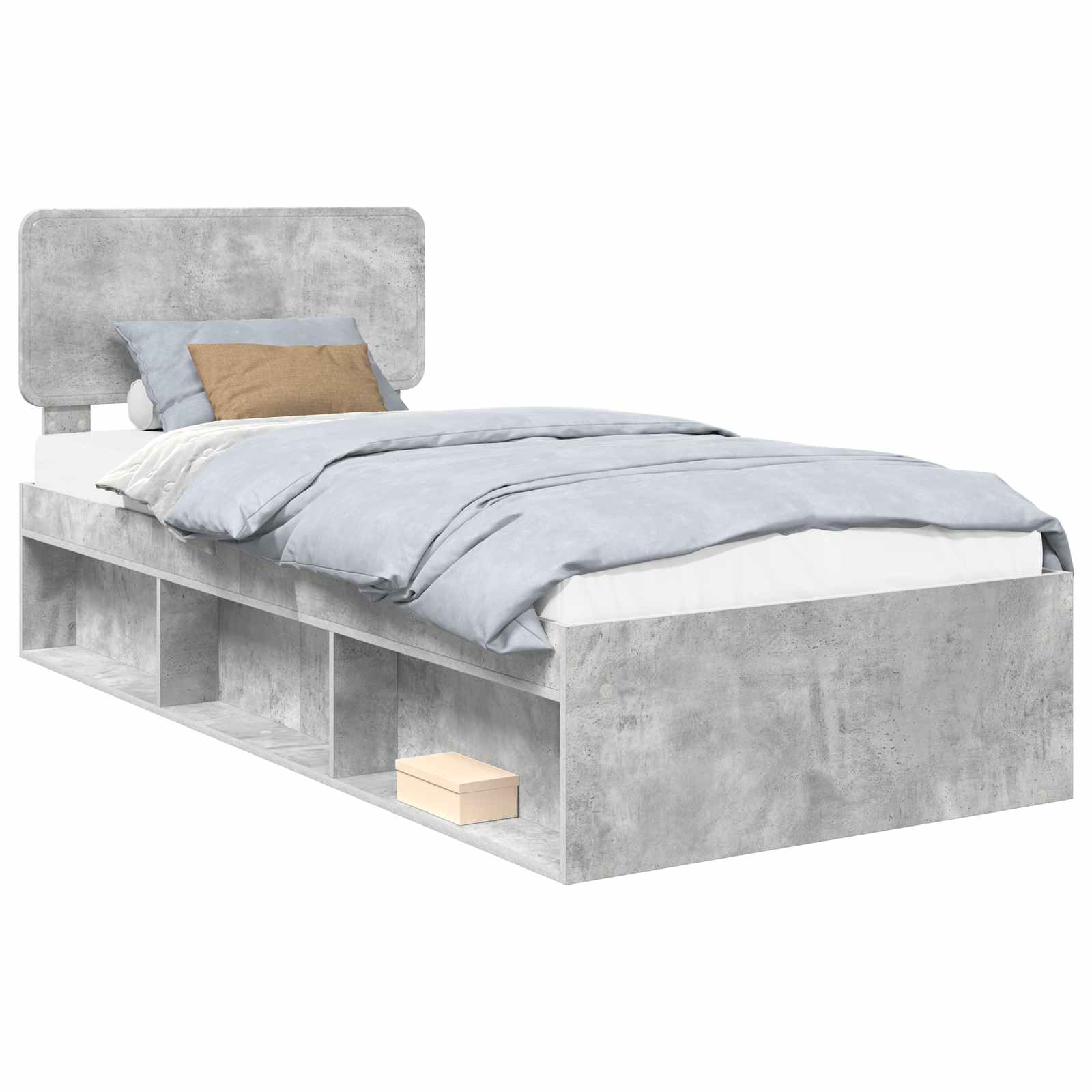 Bedframe Concerte Grijs 100 x 200 cm Massief grenenhout is nu te koop bij PeponiXL, paradijselijk wonen!