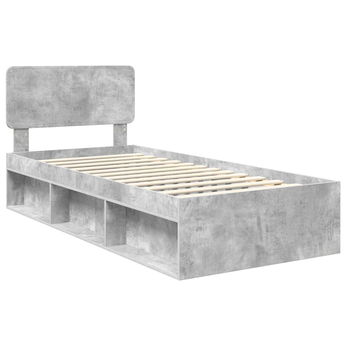 Bedframe Concerte Grijs 100 x 200 cm Massief grenenhout is nu te koop bij PeponiXL, paradijselijk wonen!