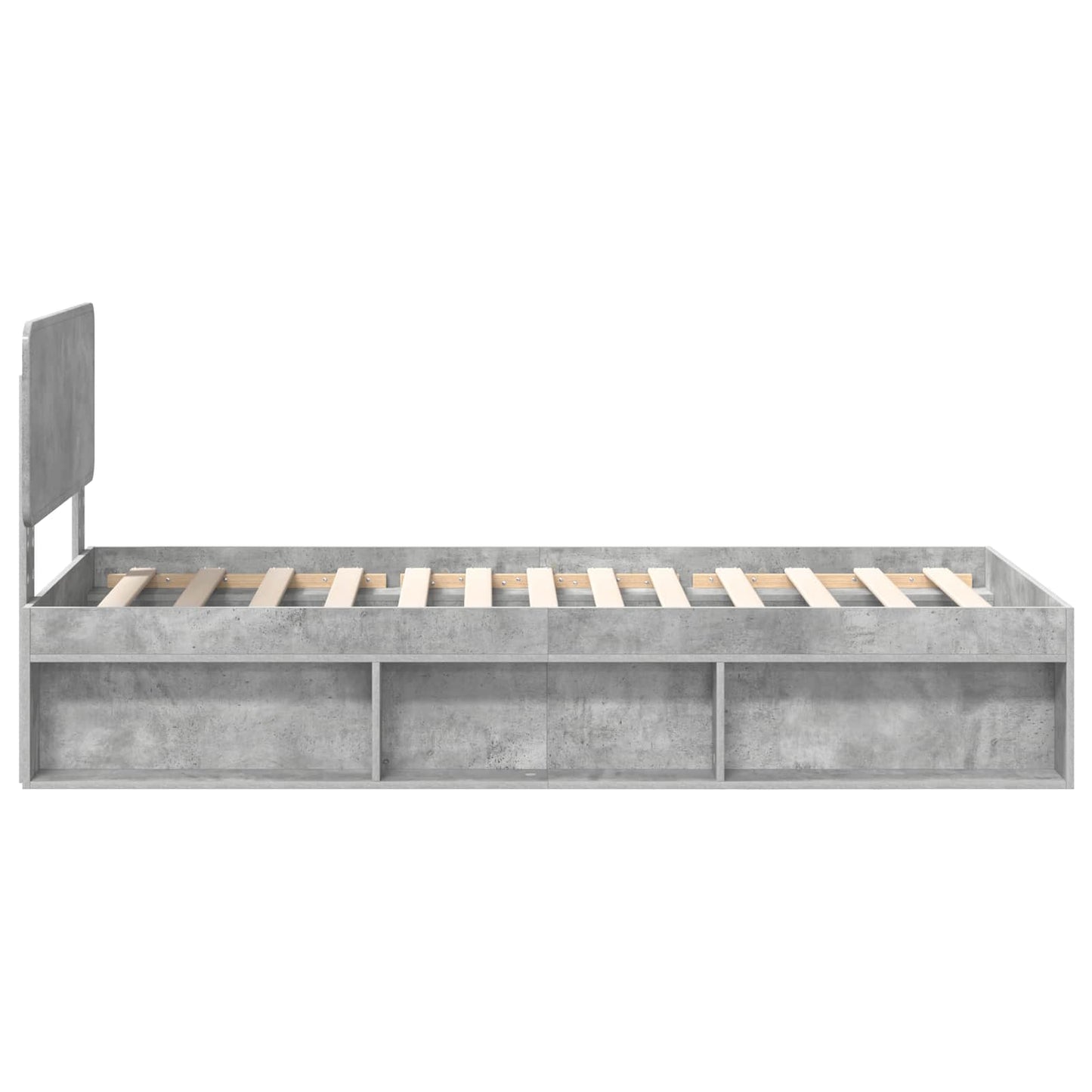 Bedframe Concerte Grijs 100 x 200 cm Massief grenenhout is nu te koop bij PeponiXL, paradijselijk wonen!