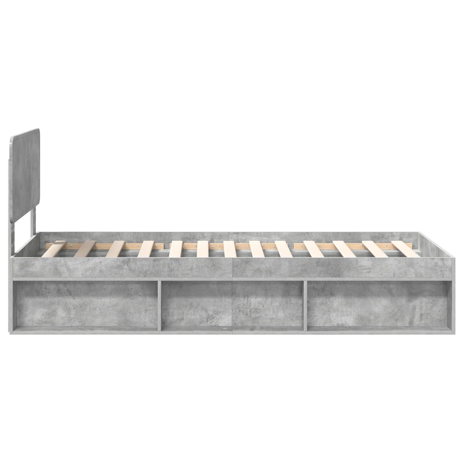 Bedframe Concerte Grijs 100 x 200 cm Massief grenenhout is nu te koop bij PeponiXL, paradijselijk wonen!