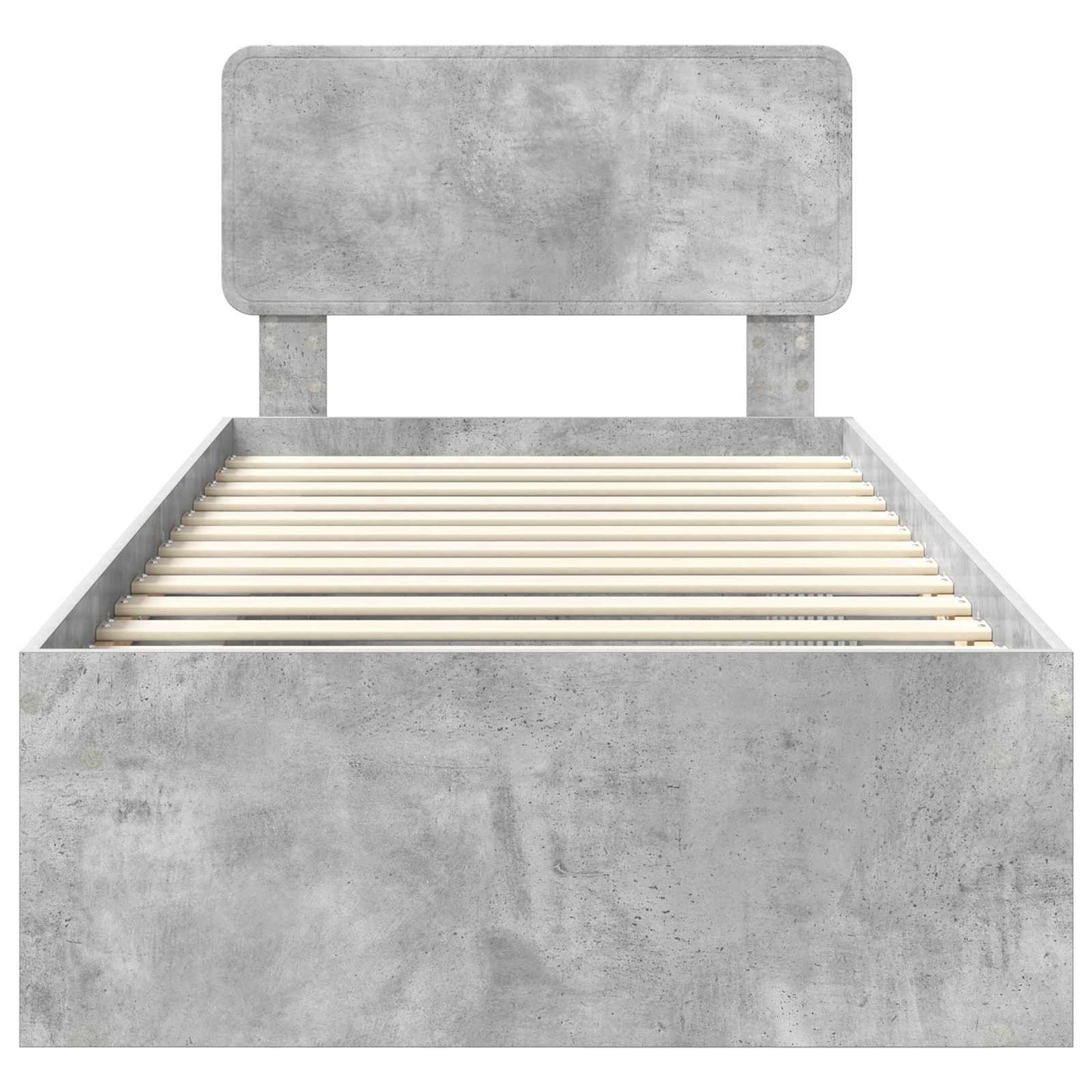 Bedframe Concerte Grijs 75 x 190 cm Massief grenenhout is nu te koop bij PeponiXL, paradijselijk wonen!