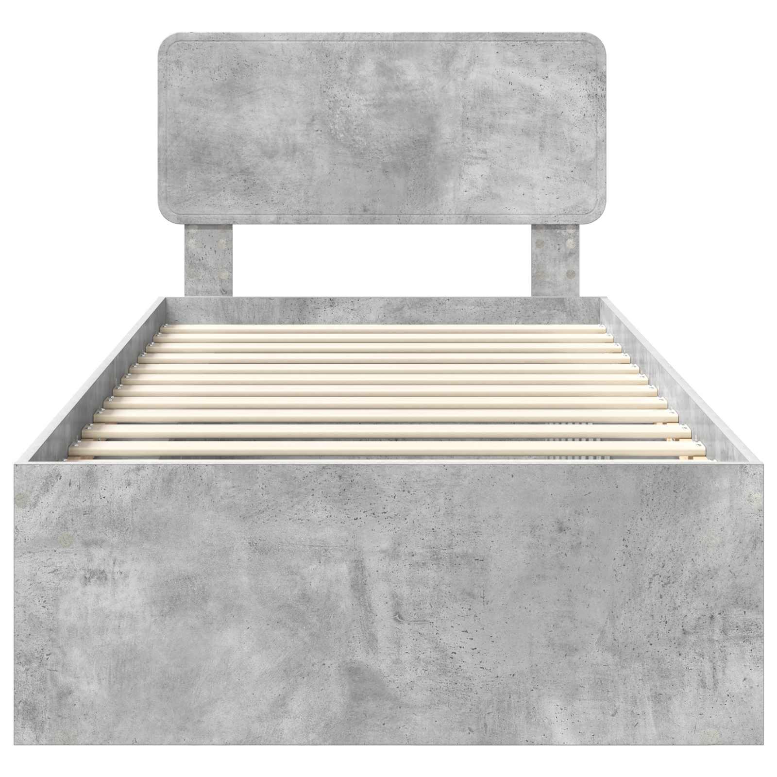 Bedframe Concerte Grijs 75 x 190 cm Massief grenenhout is nu te koop bij PeponiXL, paradijselijk wonen!