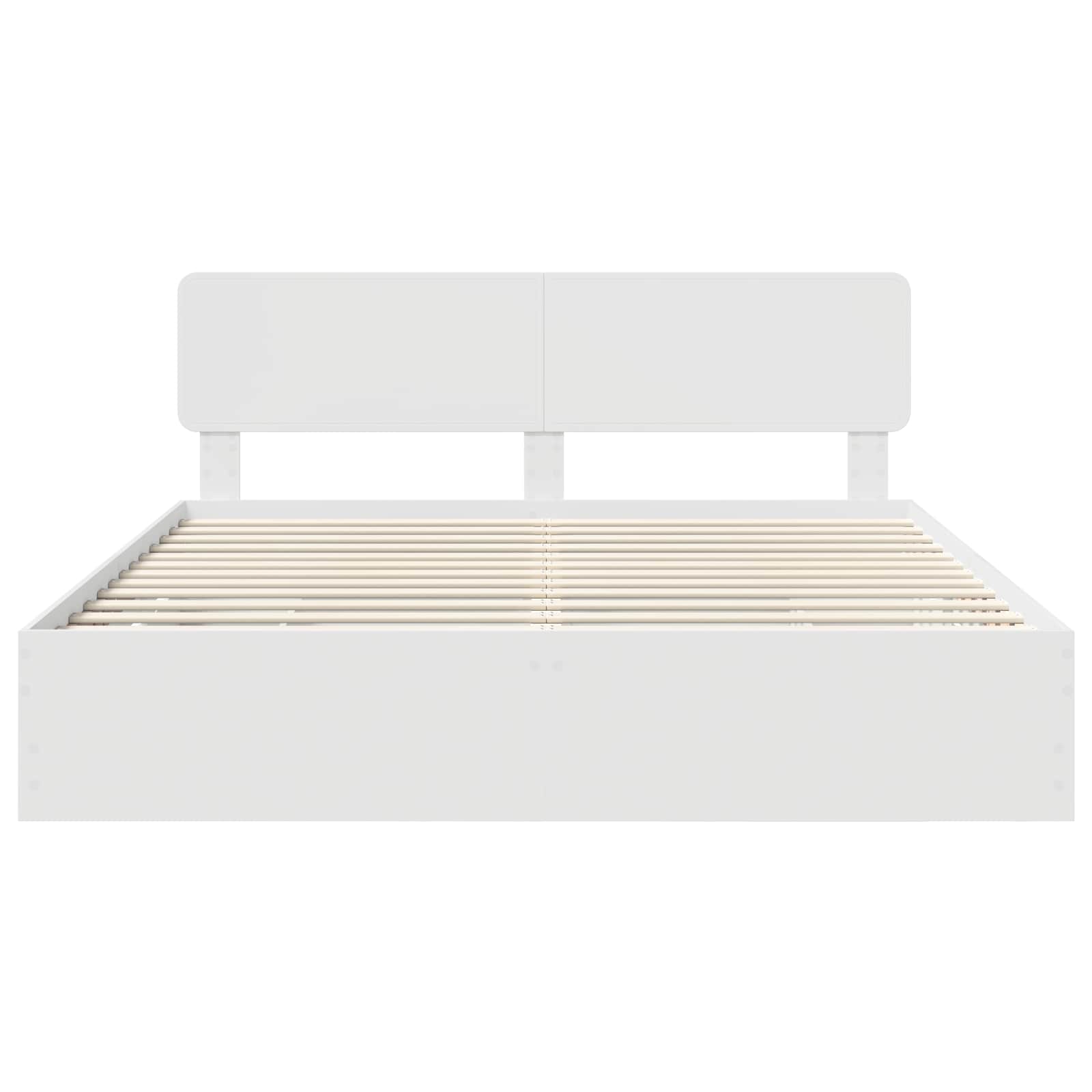 Bedframe met lade Wit 200 x 200 cm Geconstrueerd hout is nu te koop bij PeponiXL, paradijselijk wonen!
