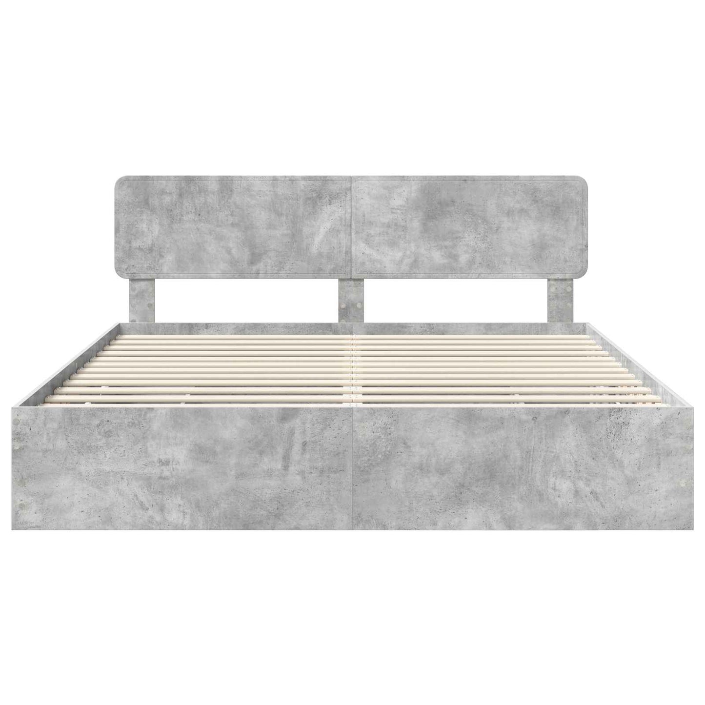Bedframe met lade Beton Grijs 200 x 200 cm Geconstrueerd hout is nu te koop bij PeponiXL, paradijselijk wonen!