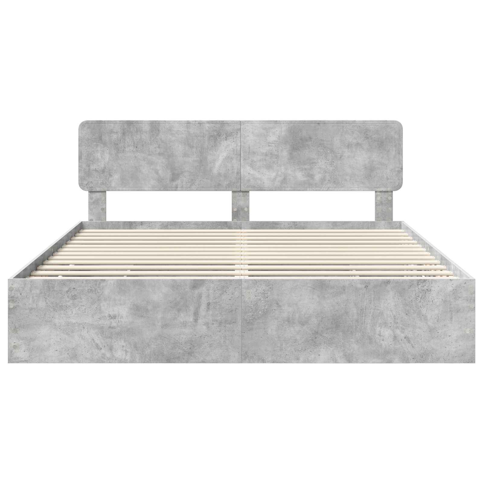 Bedframe met lade Beton Grijs 200 x 200 cm Geconstrueerd hout is nu te koop bij PeponiXL, paradijselijk wonen!