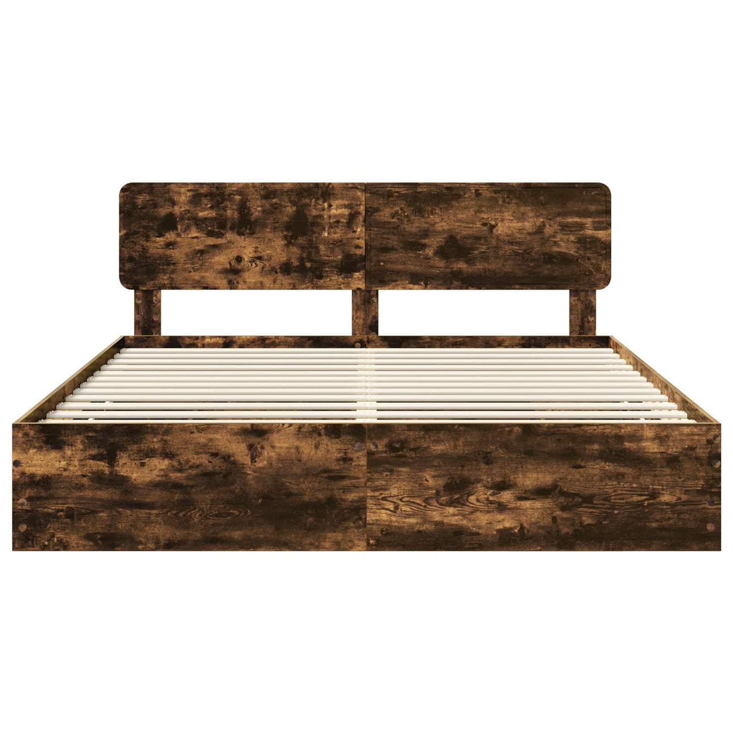 Bedframe met lade Gerookte Eik 180 x 200 cm Geconstrueerd hout is nu te koop bij PeponiXL, paradijselijk wonen!