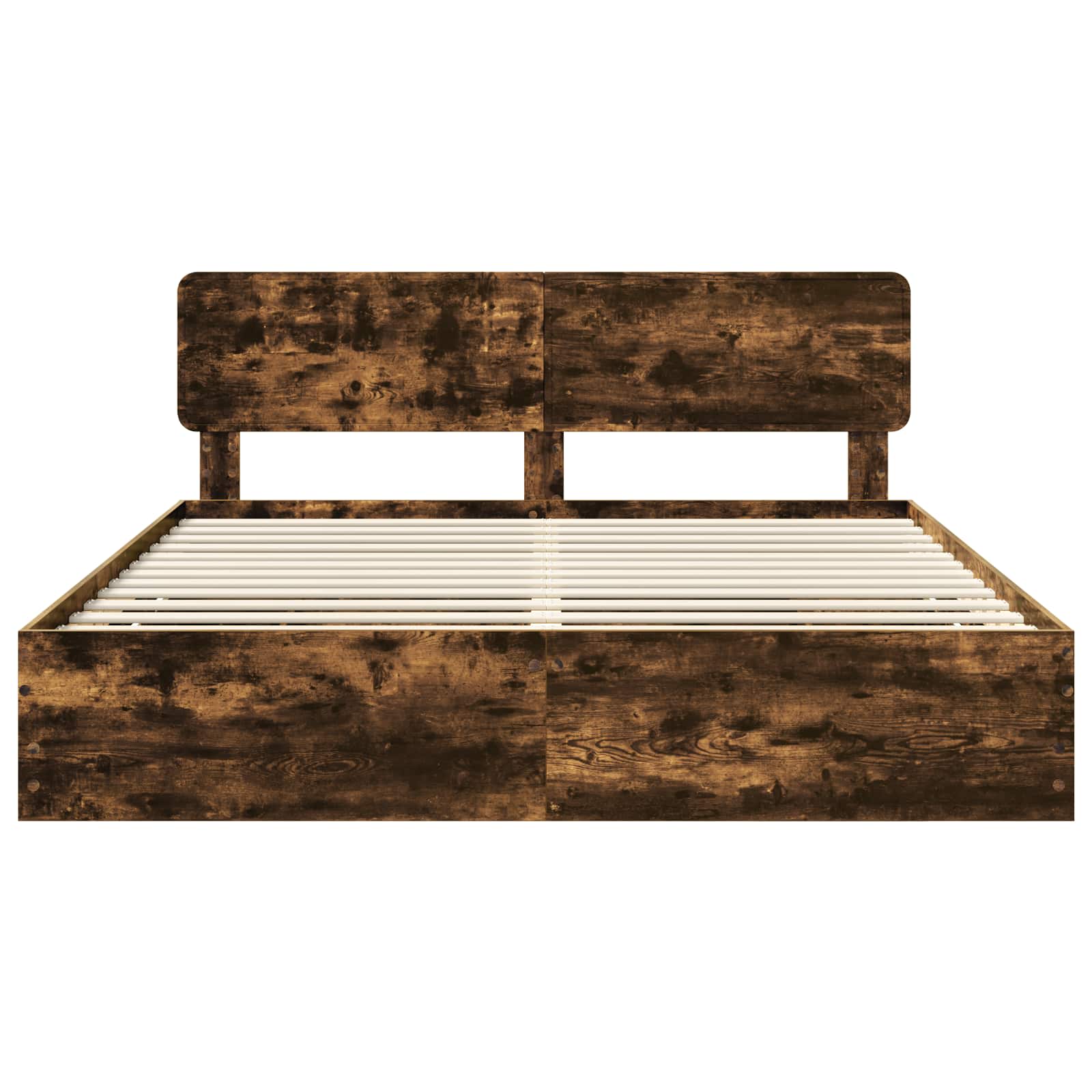 Bedframe met lade Gerookte Eik 180 x 200 cm Geconstrueerd hout is nu te koop bij PeponiXL, paradijselijk wonen!