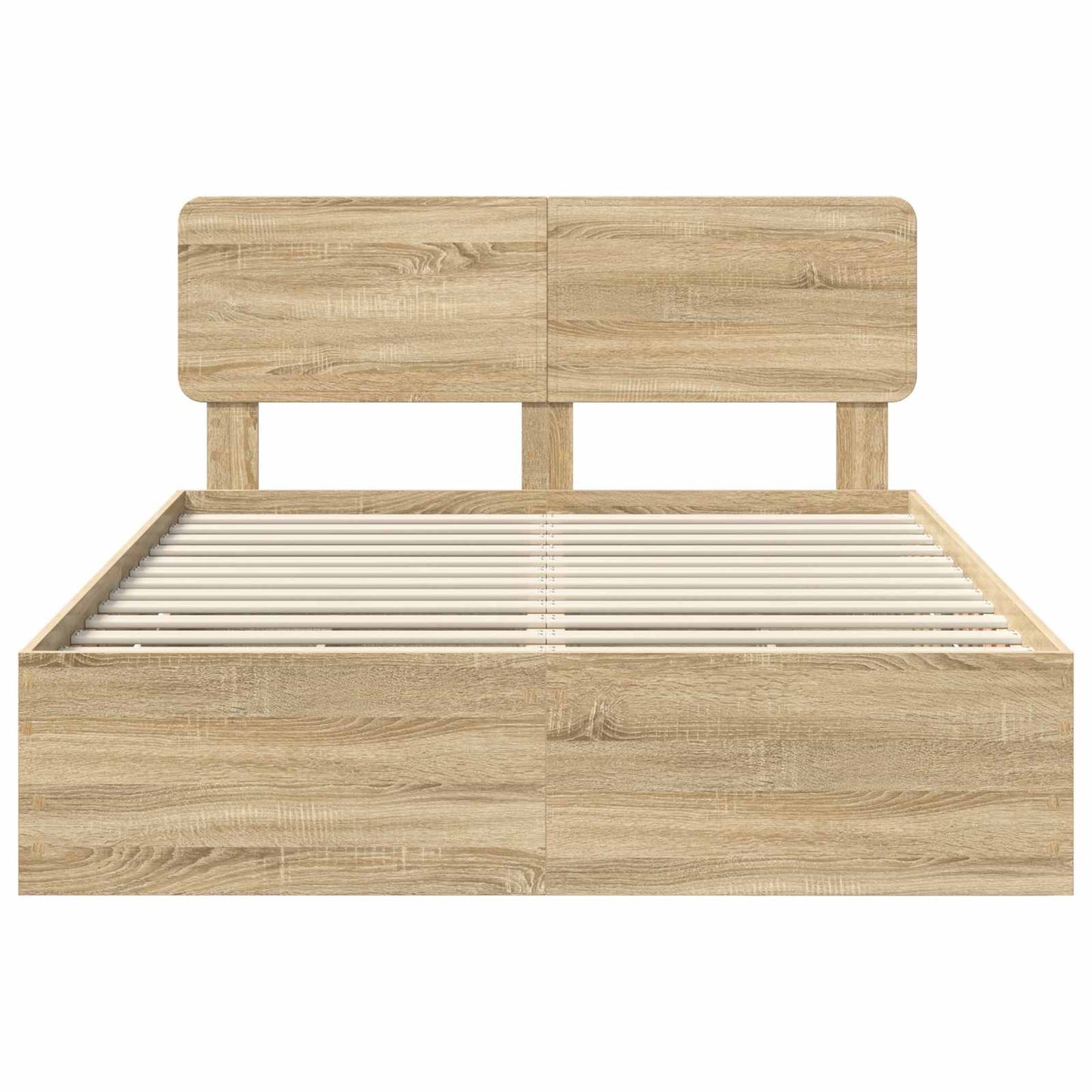 Bedframe met lade Sonoma Eiken 160 x 200 cm Geconstrueerd hout is nu te koop bij PeponiXL, paradijselijk wonen!