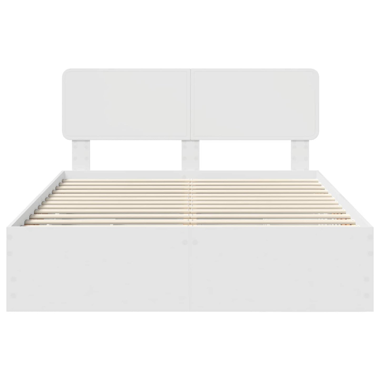 Bedframe met lade Wit 150 x 200 cm Geconstrueerd hout is nu te koop bij PeponiXL, paradijselijk wonen!