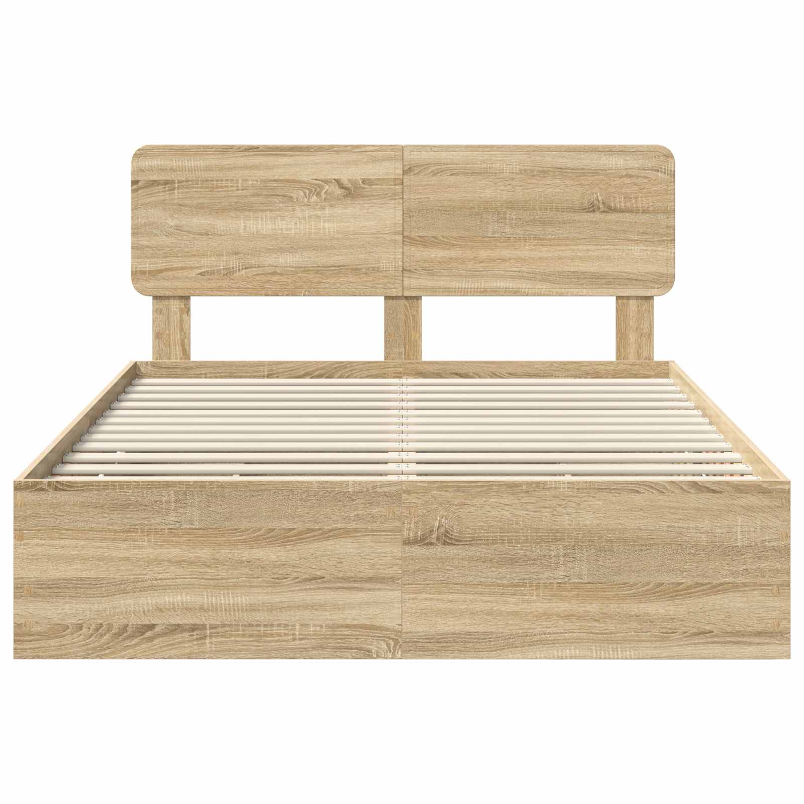 Bedframe met lade Sonoma Eiken 140 x 200 cm Geconstrueerd hout is nu te koop bij PeponiXL, paradijselijk wonen!