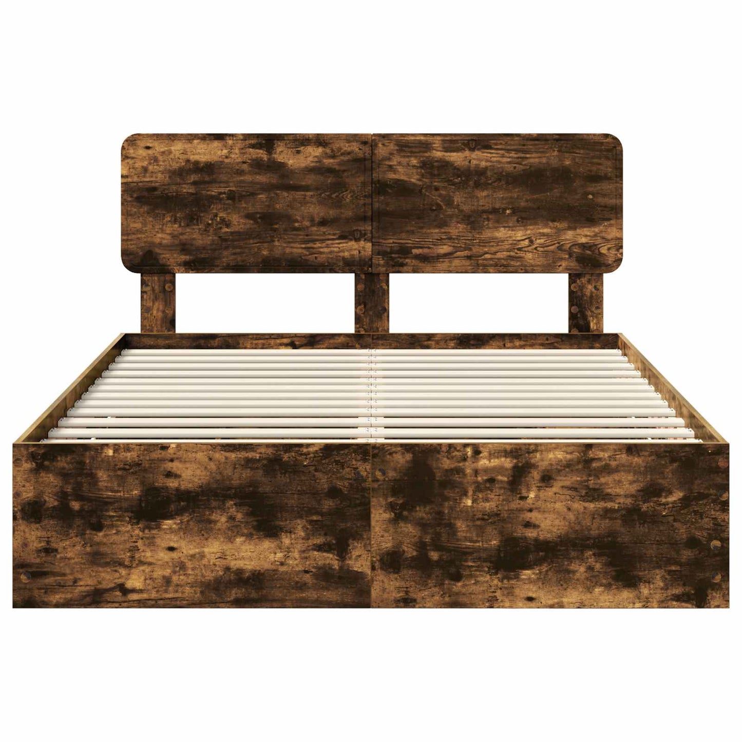 Bedframe met lade Gerookte Eik 140 x 200 cm Geconstrueerd hout is nu te koop bij PeponiXL, paradijselijk wonen!