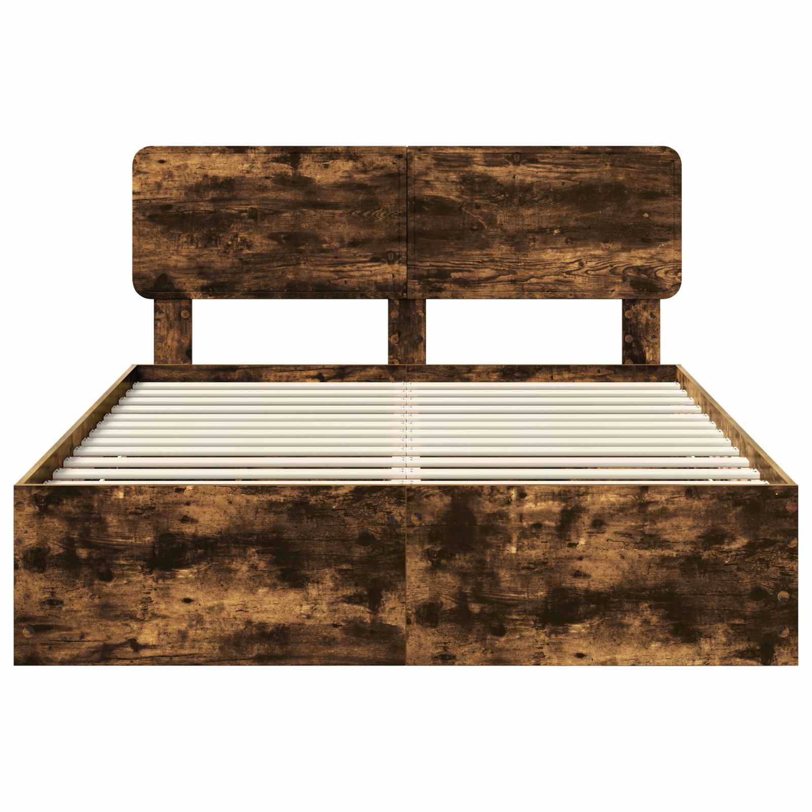 Bedframe met lade Gerookte Eik 140 x 190 cm Geconstrueerd hout is nu te koop bij PeponiXL, paradijselijk wonen!
