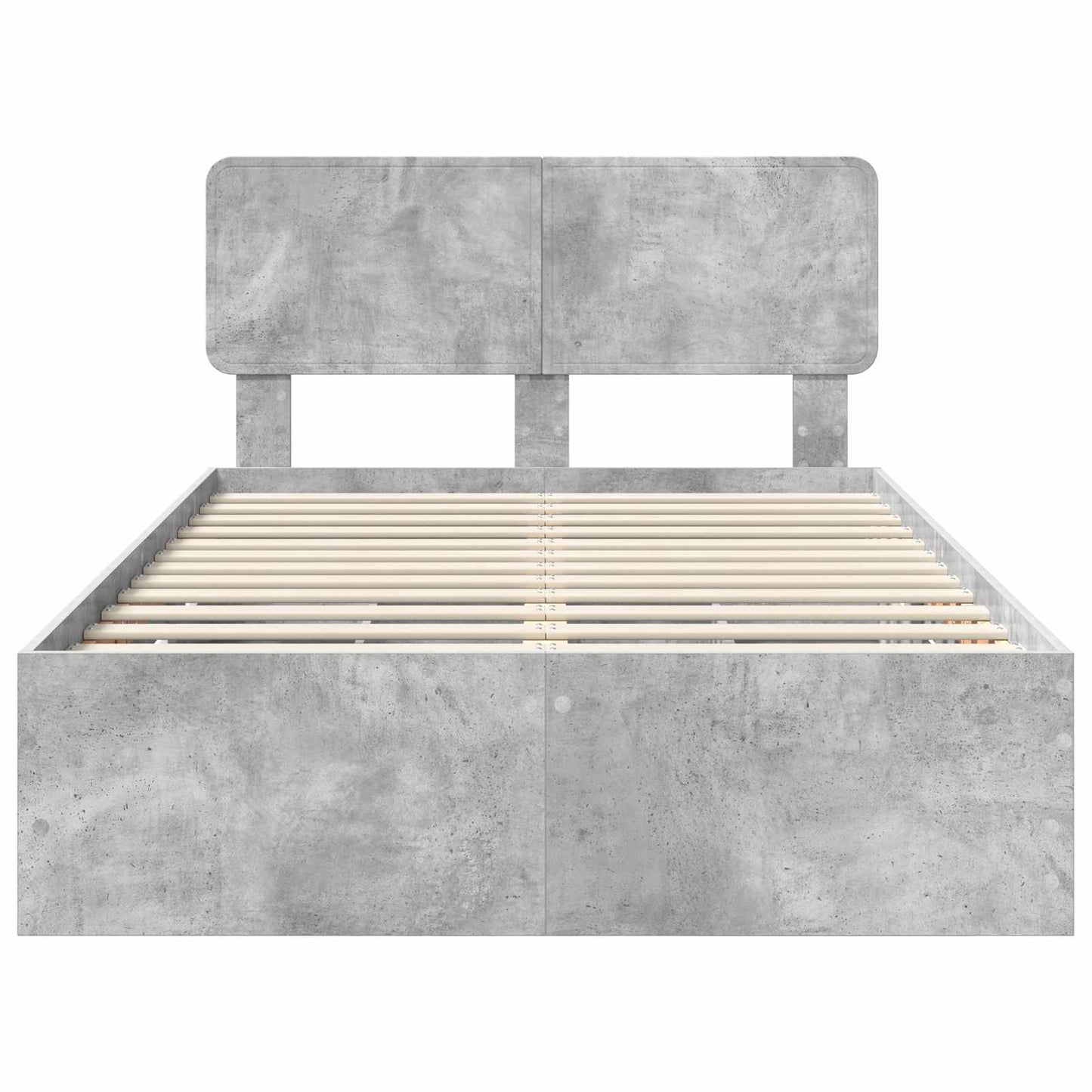 Bedframe met lade Beton Grijs 135 x 190 cm Geconstrueerd hout is nu te koop bij PeponiXL, paradijselijk wonen!