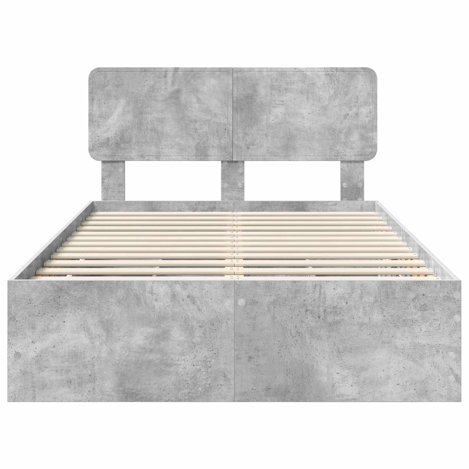 Bedframe met lade Beton Grijs 135 x 190 cm Geconstrueerd hout is nu te koop bij PeponiXL, paradijselijk wonen!