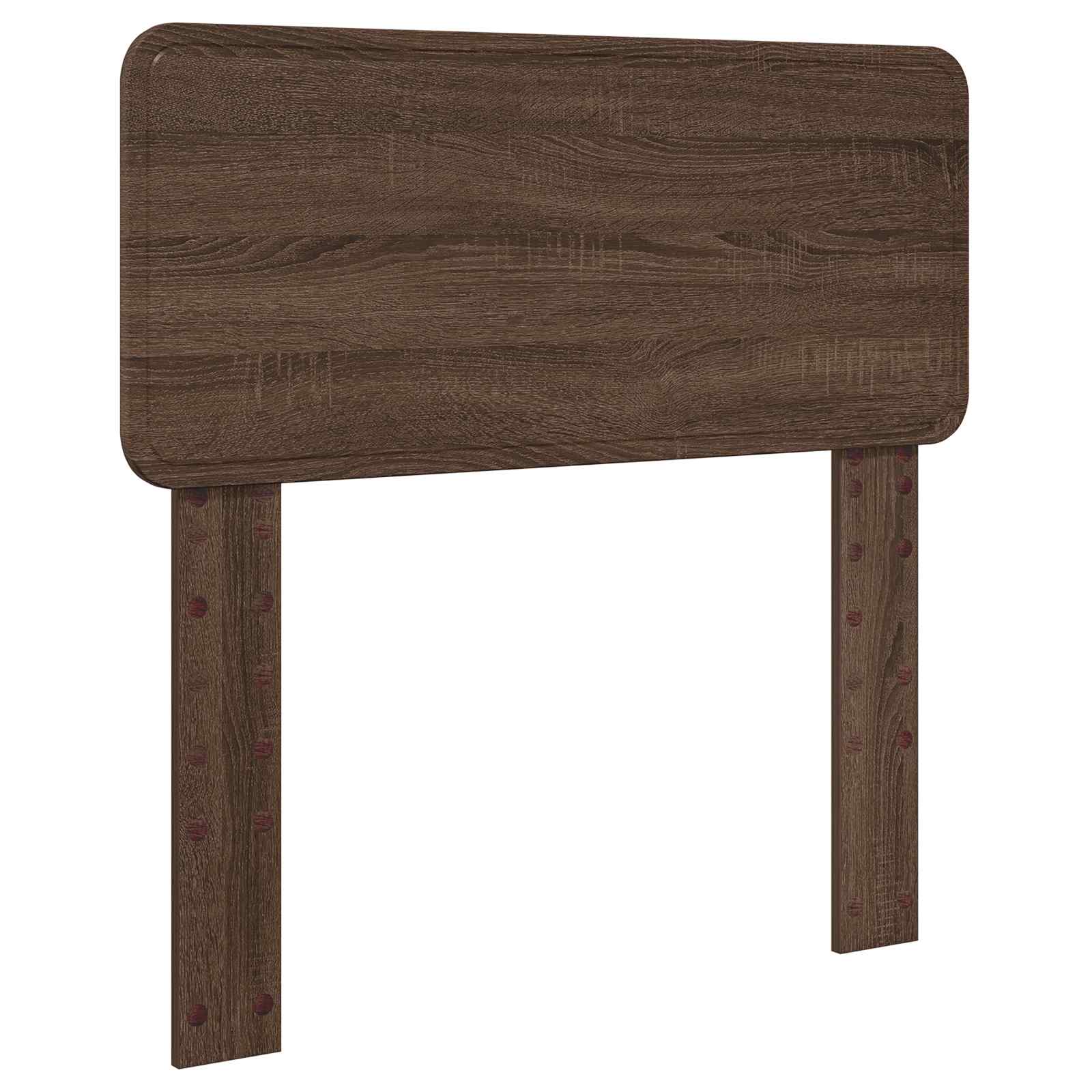 Opslag bed met hoofdeinde Bruin Eiken 75 x 190 cm Bewerkt hout is nu te koop bij PeponiXL, paradijselijk wonen!