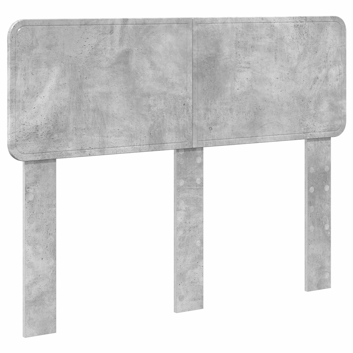 Bedframe met hoofdeinde Beton Grijs 120 x 190 cm Bewerkt hout is nu te koop bij PeponiXL, paradijselijk wonen!