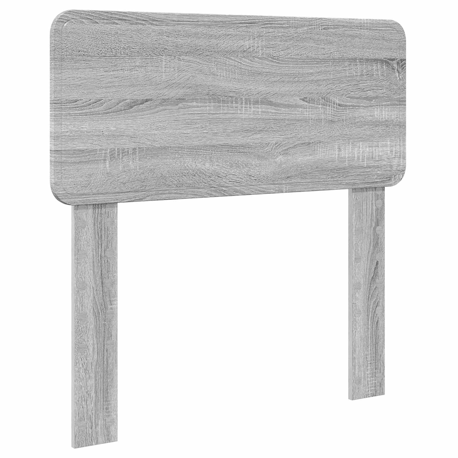 Bedframe met hoofdeinde Grijs Sonoma 100 x 200 cm Bewerkt hout is nu te koop bij PeponiXL, paradijselijk wonen!