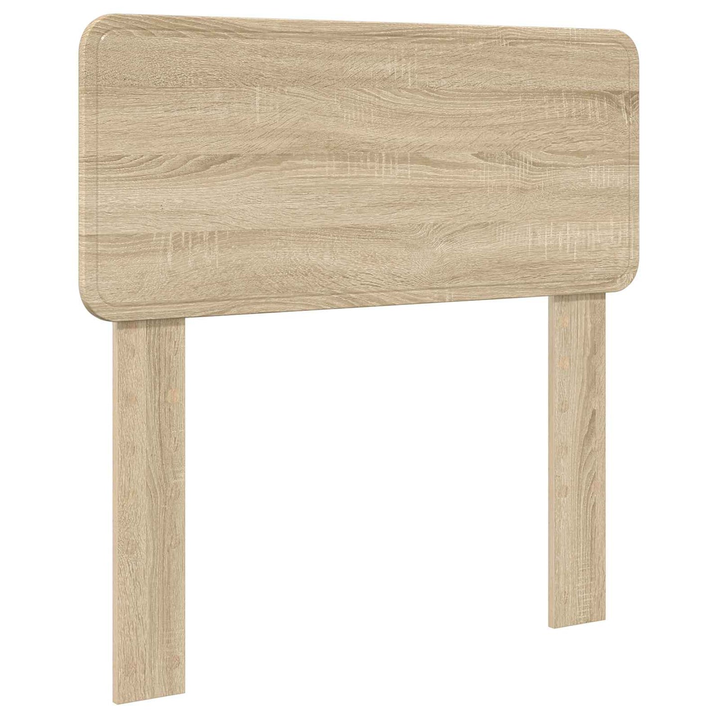 Bedframe met hoofdeinde Sonoma Eiken 90 x 200 cm Bewerkt hout is nu te koop bij PeponiXL, paradijselijk wonen!
