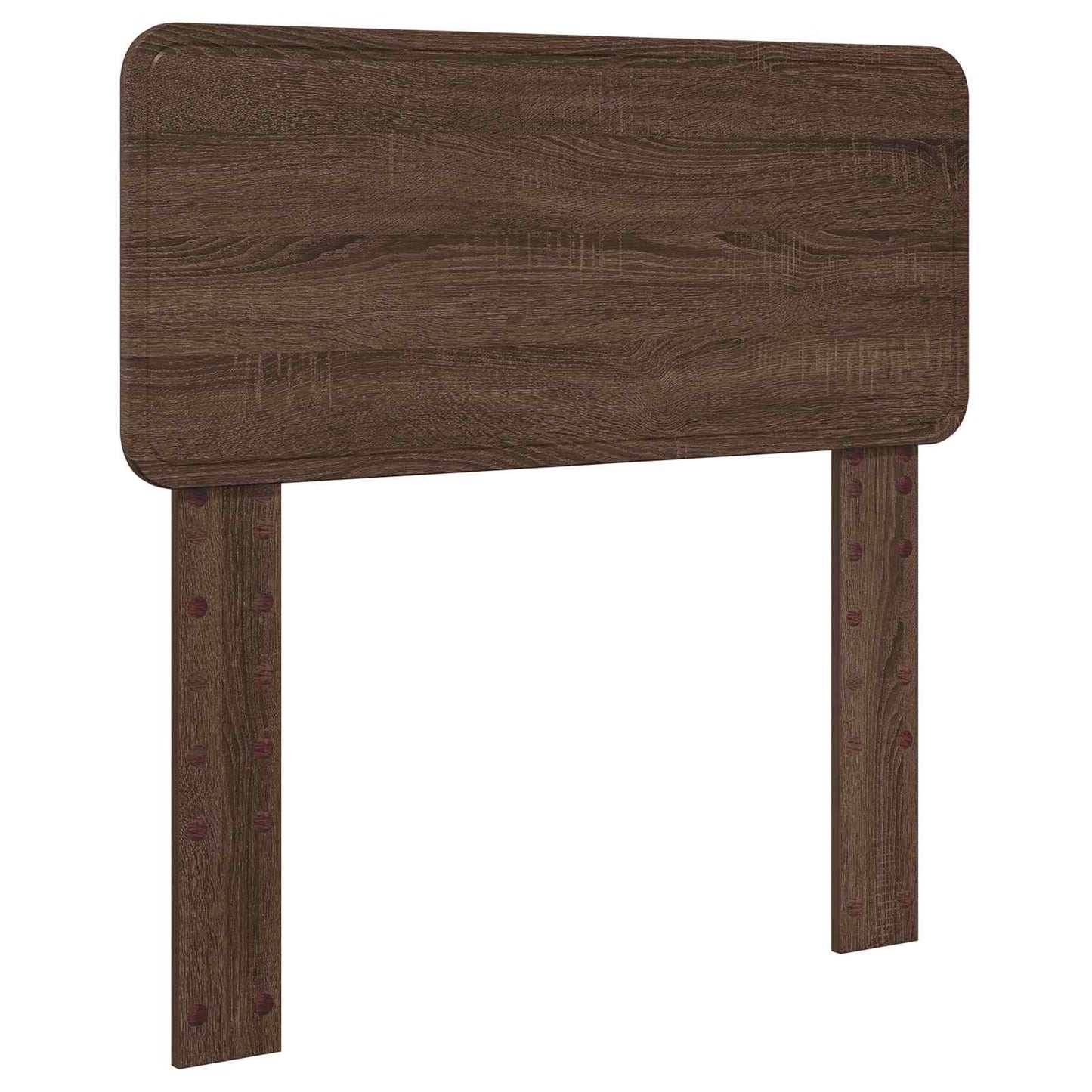 Bedframe met hoofdeinde Bruin Eiken 75 x 190 cm Bewerkt hout is nu te koop bij PeponiXL, paradijselijk wonen!