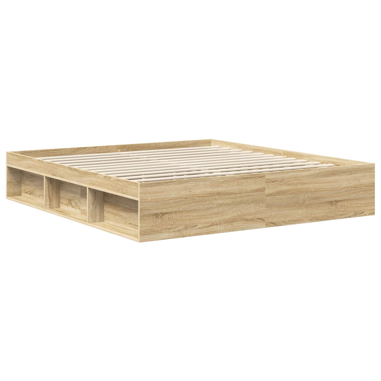 Bedframe met hoofdeinde Sonoma 180 x 200 cm Massief grenenhout is nu te koop bij PeponiXL, paradijselijk wonen!