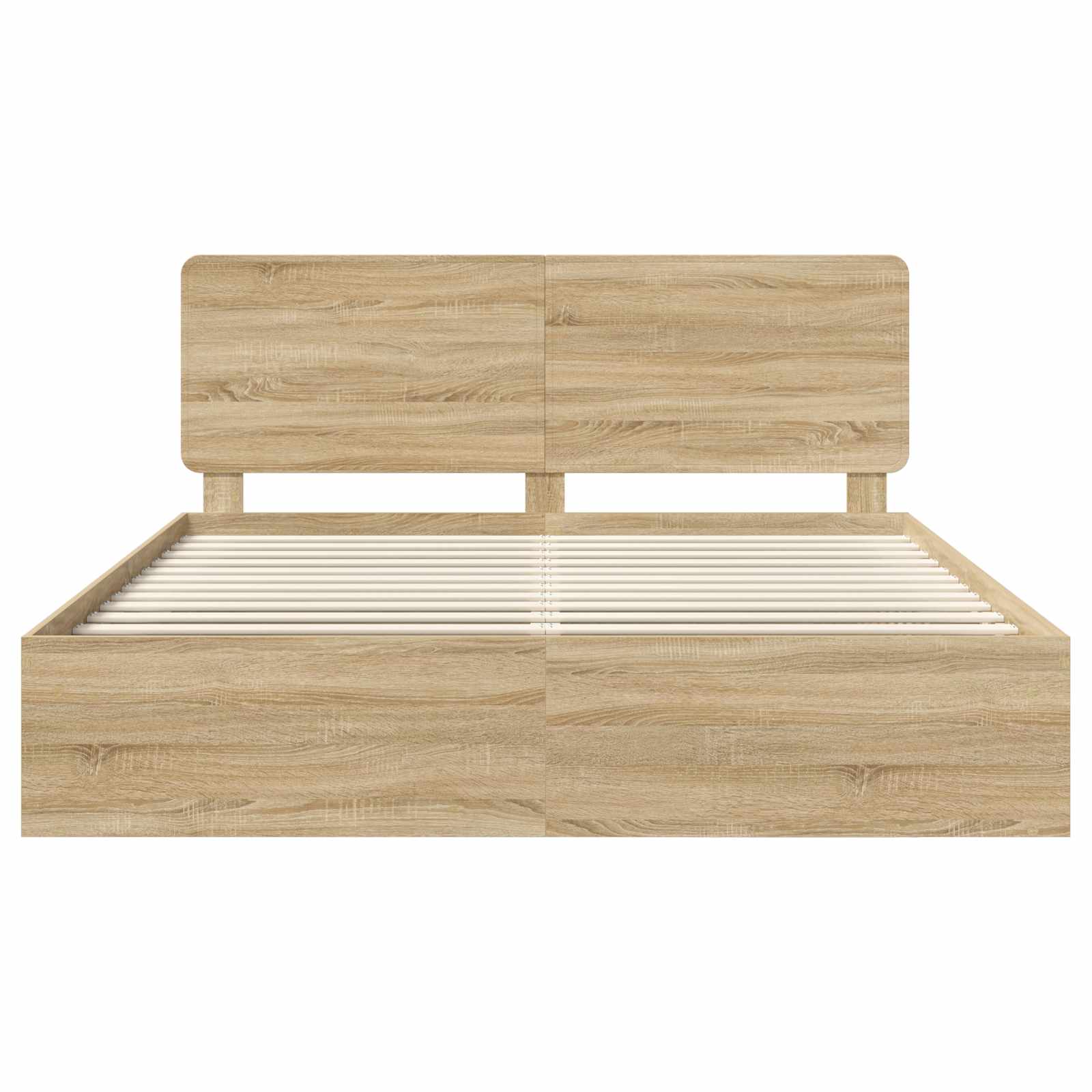 Bedframe met hoofdeinde Sonoma 180 x 200 cm Massief grenenhout is nu te koop bij PeponiXL, paradijselijk wonen!