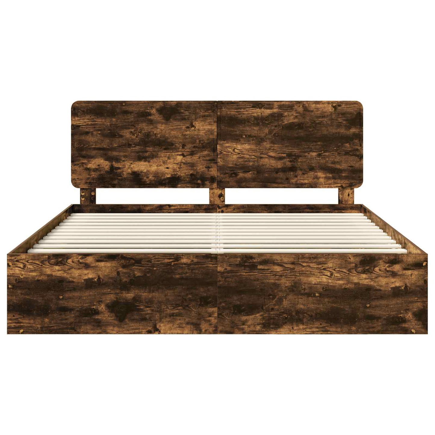 Bedframe Gerookt eiken 180 x 200 cm Massief grenenhout is nu te koop bij PeponiXL, paradijselijk wonen!