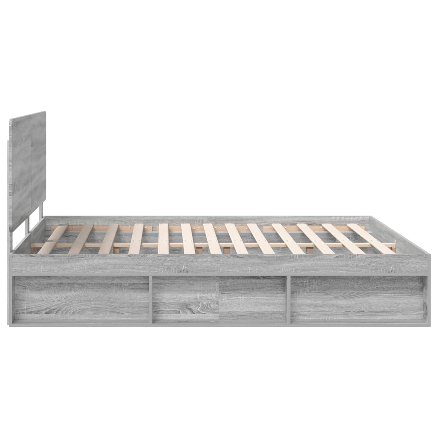Bedframe Grijs Sonoma 180 x 200 cm Massief grenenhout is nu te koop bij PeponiXL, paradijselijk wonen!